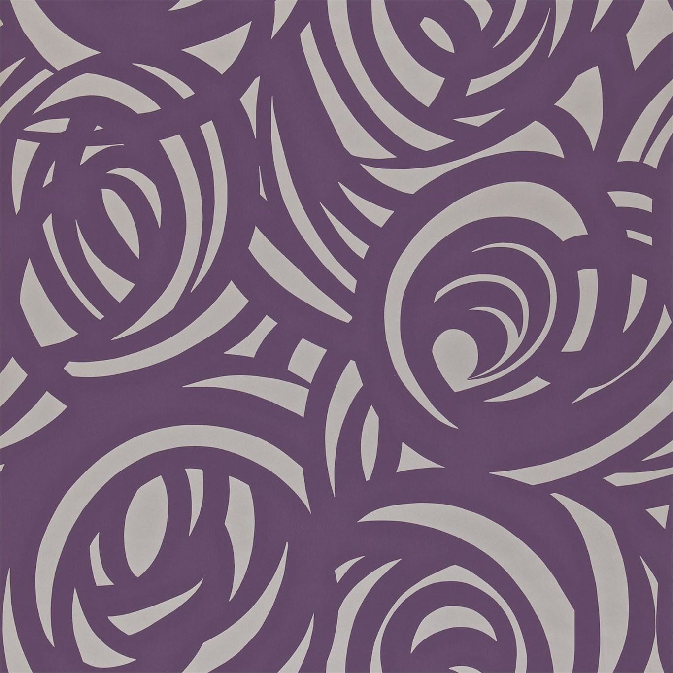 Vortex, A Wallpaper By Harlequin, Part Of The Momentum - Purple On Silver Wall Paper - HD Wallpaper 