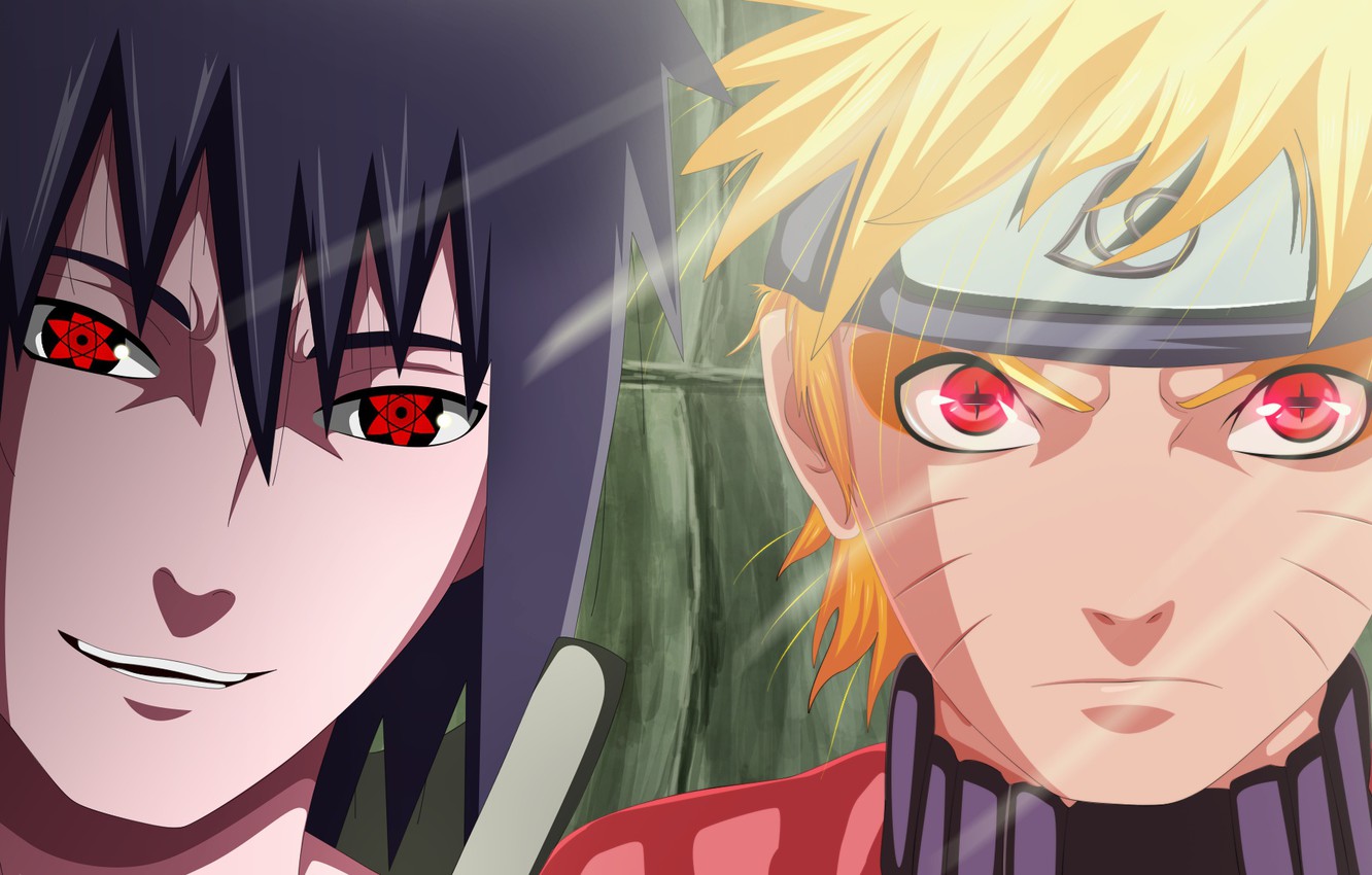Photo Wallpaper Game, Naruto, Anime, Sharingan, Ninja, - Naruto Uzumaki With Sharingan - HD Wallpaper 