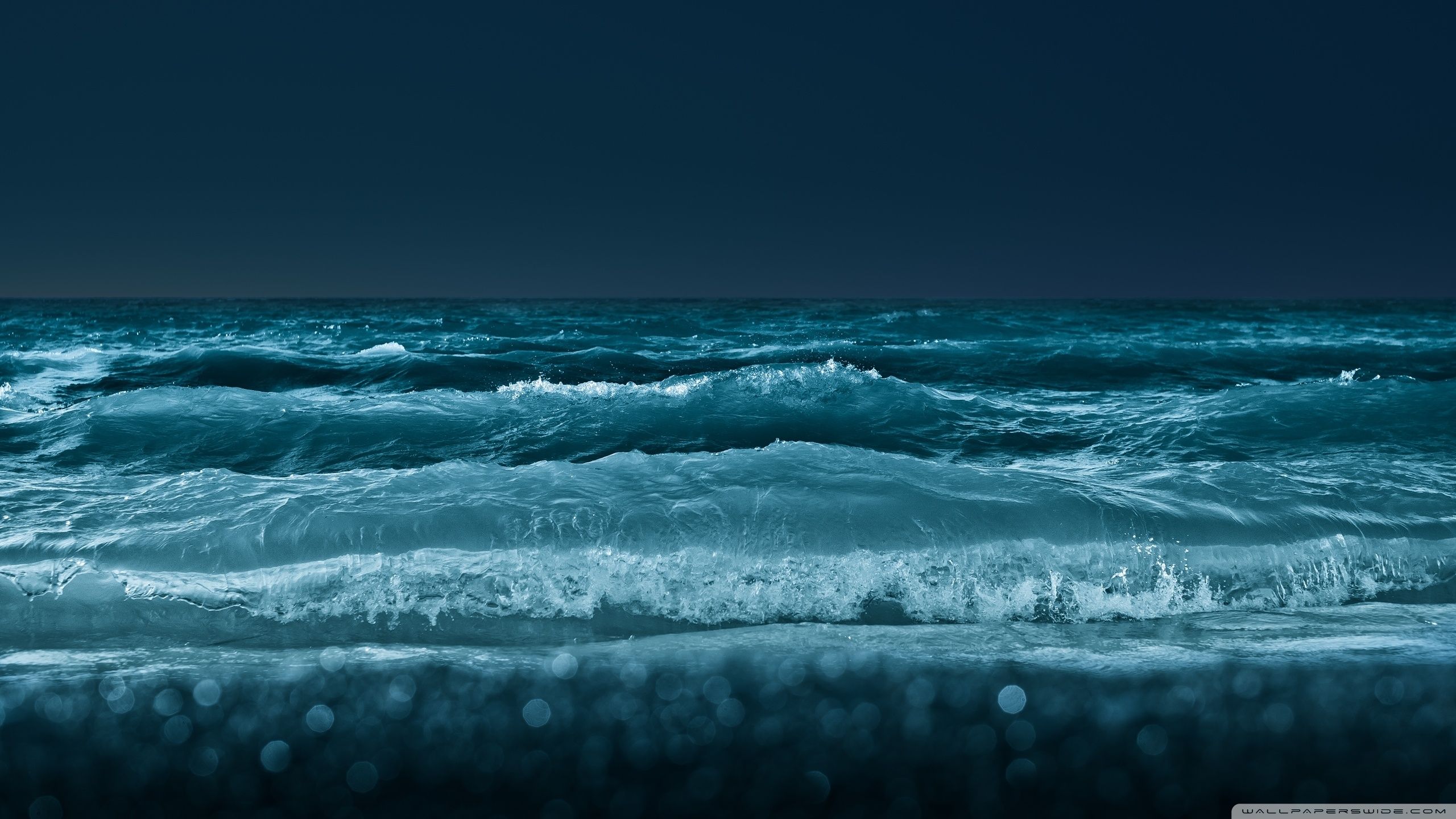 Sea At Night ❤ 4k Hd Desktop Wallpaper For 4k Ultra - Hd Wallpapers Sea Night - HD Wallpaper 