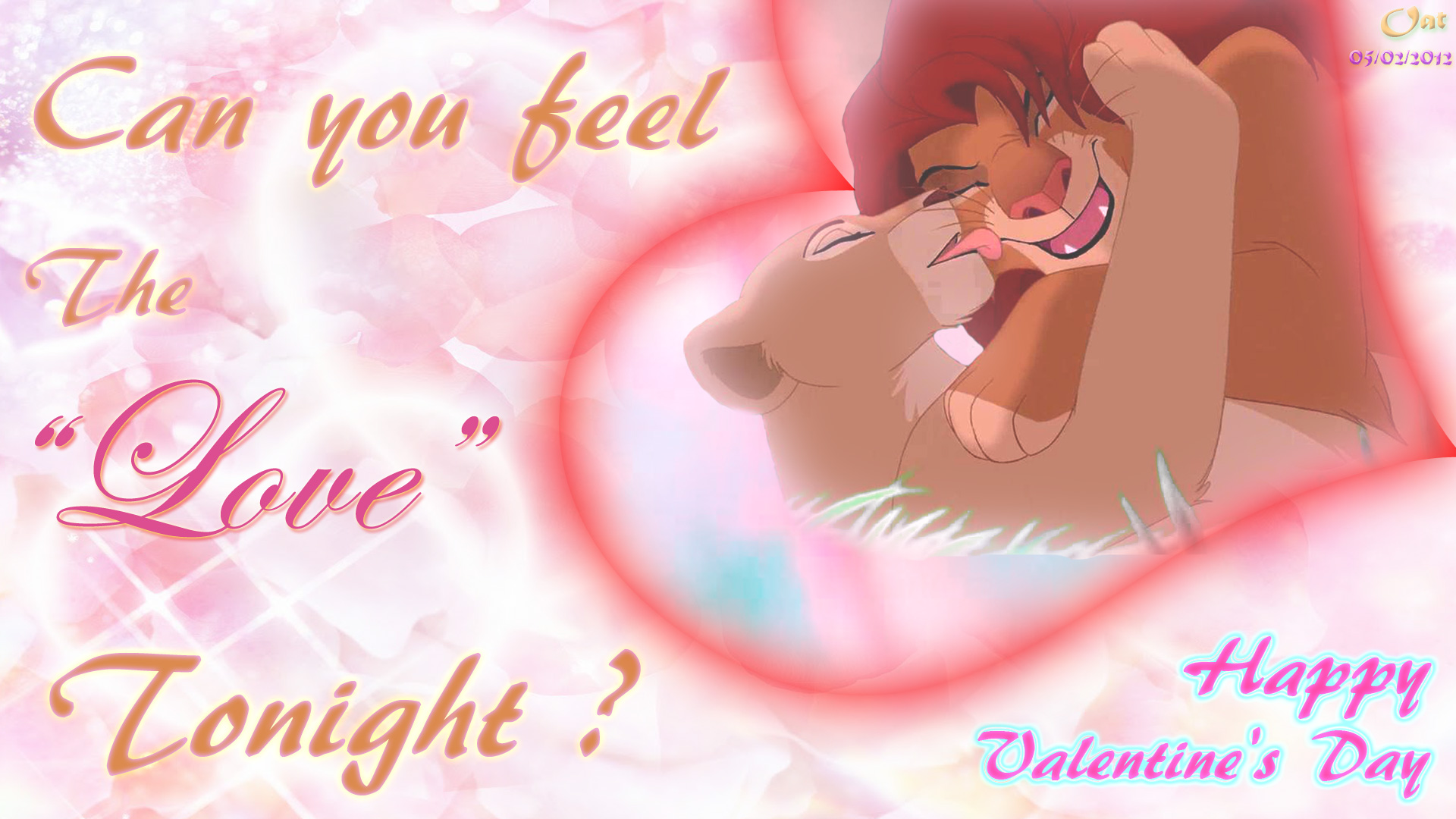 Simba And Nala Love Hd Wallpaper Valentine - Simba Happy Valentines Day ...