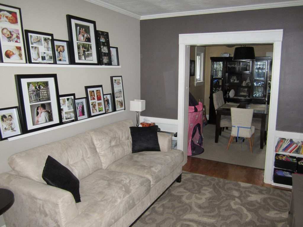 Decorating Ideas Living Rooms Grey Walls Best Of Living - Grey Feature Wall Living Room - HD Wallpaper 