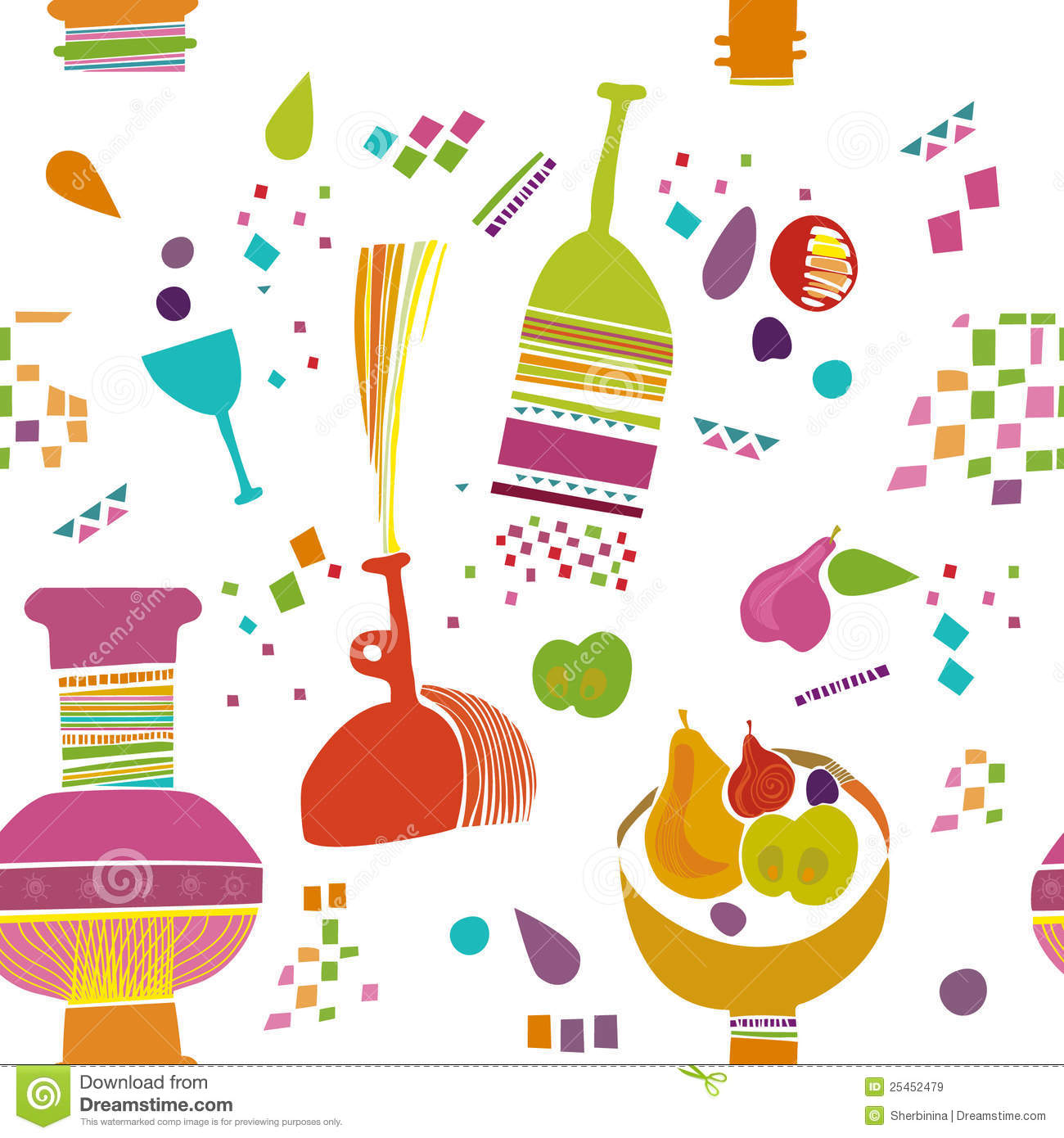 Kids Kitchen Pattern Wallpaper - Kitchen Wallpaper Pattern - HD Wallpaper 