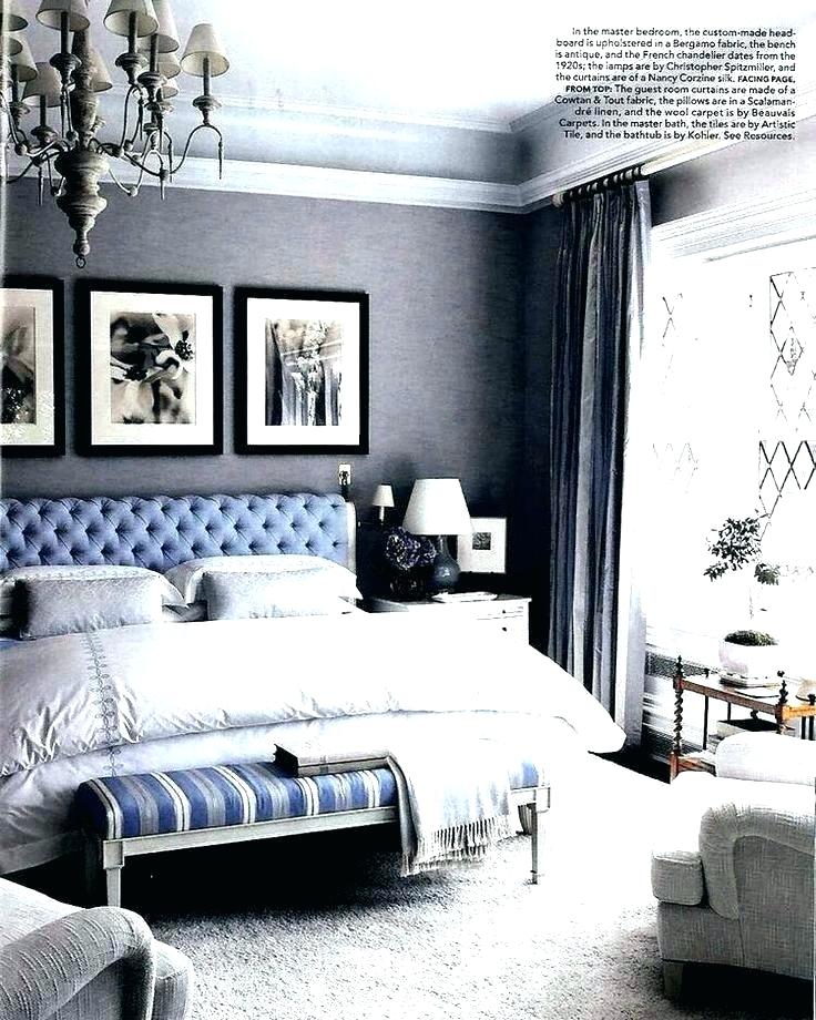 Grey Wallpaper For Bedroom Wallpaper Bedroom - Dark Grey And Blue Bedroom - HD Wallpaper 