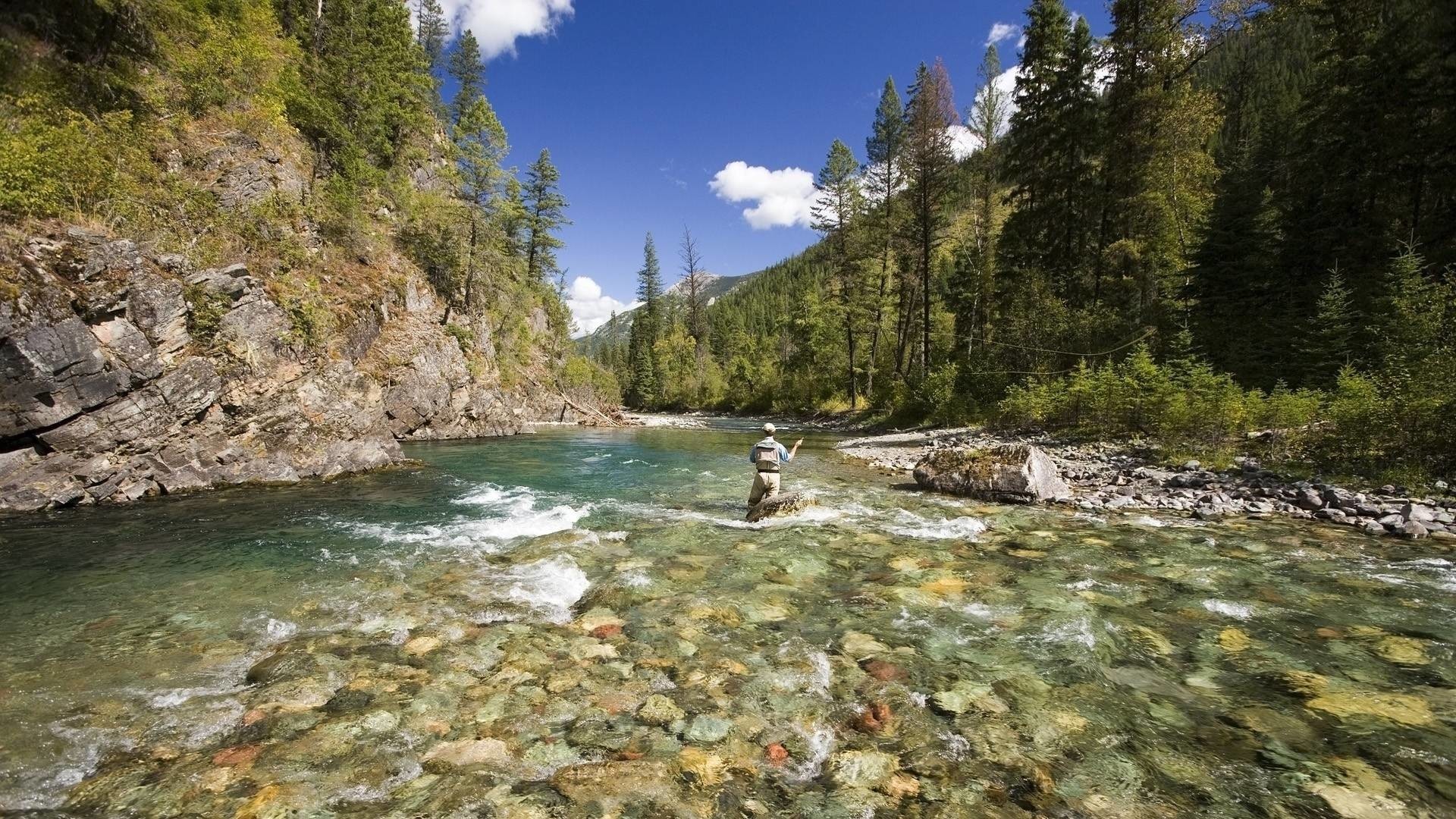 Fly Fishing Wallpaper Phone 
 Data Src Download Free - Fly Fishing Desktop Backgrounds - HD Wallpaper 