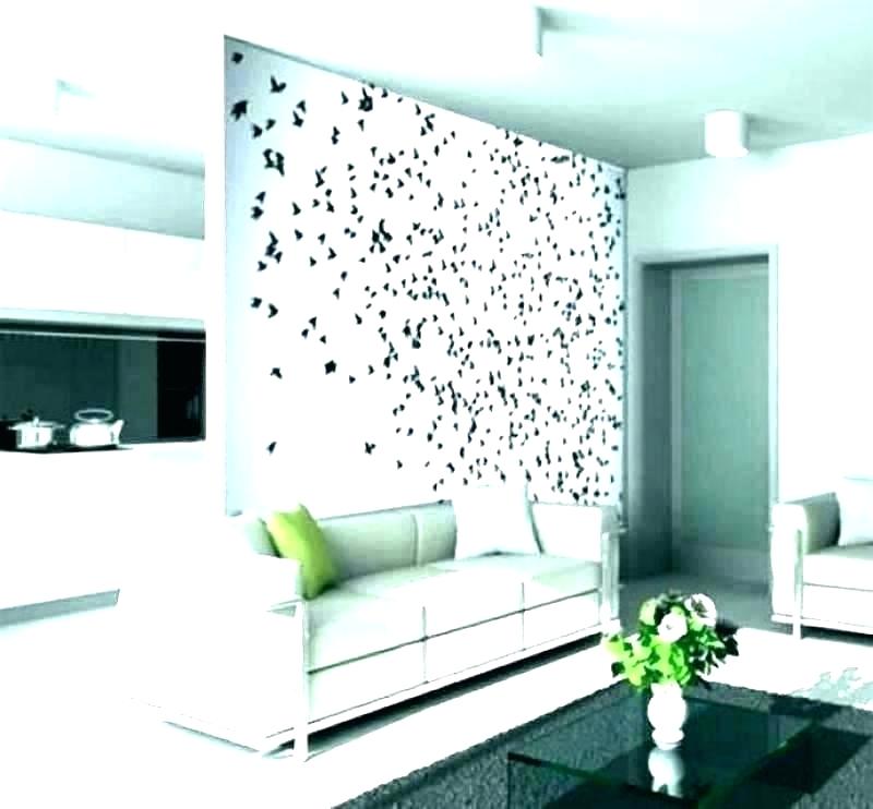 Wallpaper Ideas Living Room Feature Wall Living Room - Elegant Modern Divider Design - HD Wallpaper 