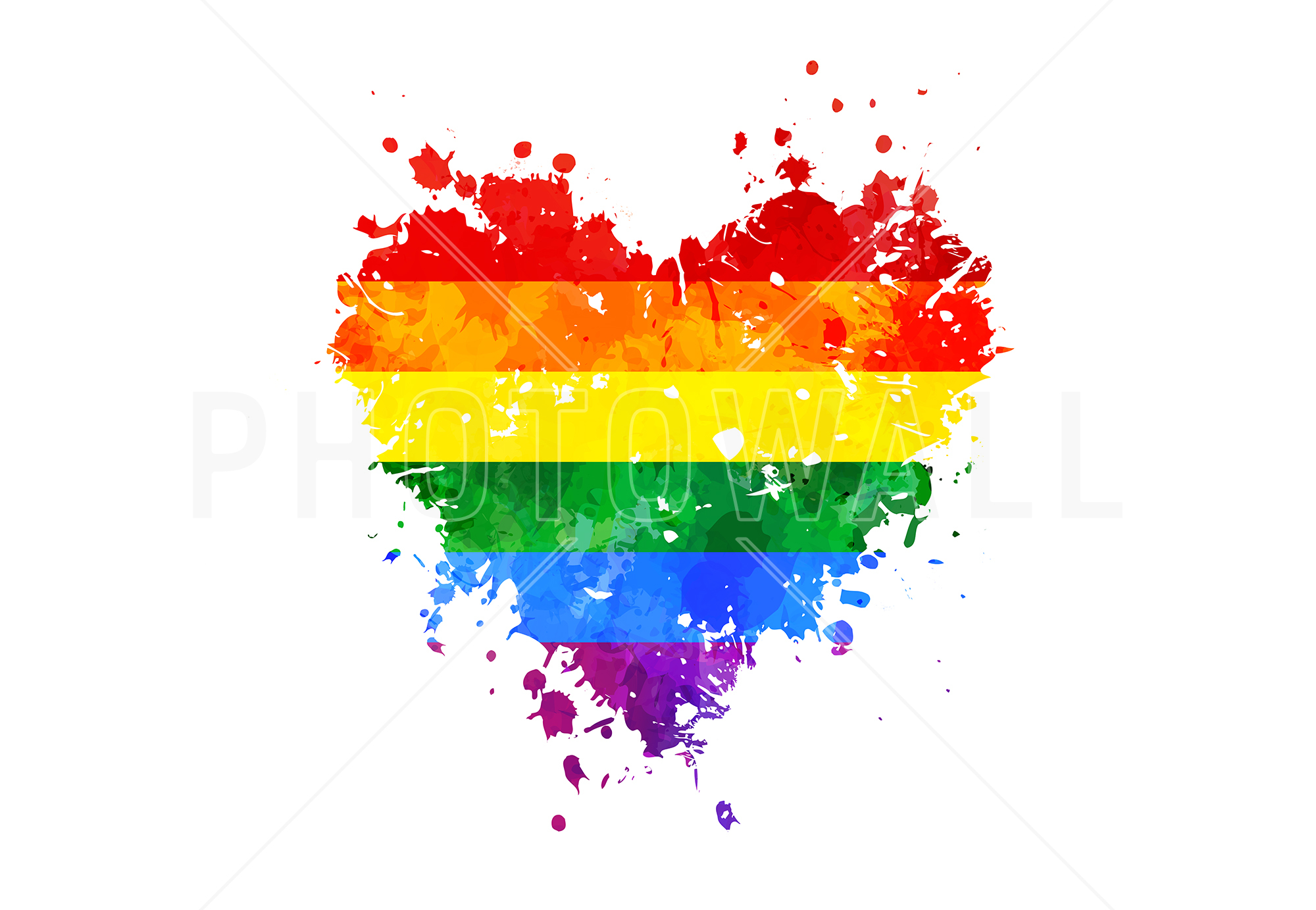 Lgbt Grungy Heart - Transparent Background Lgbt Png - HD Wallpaper 