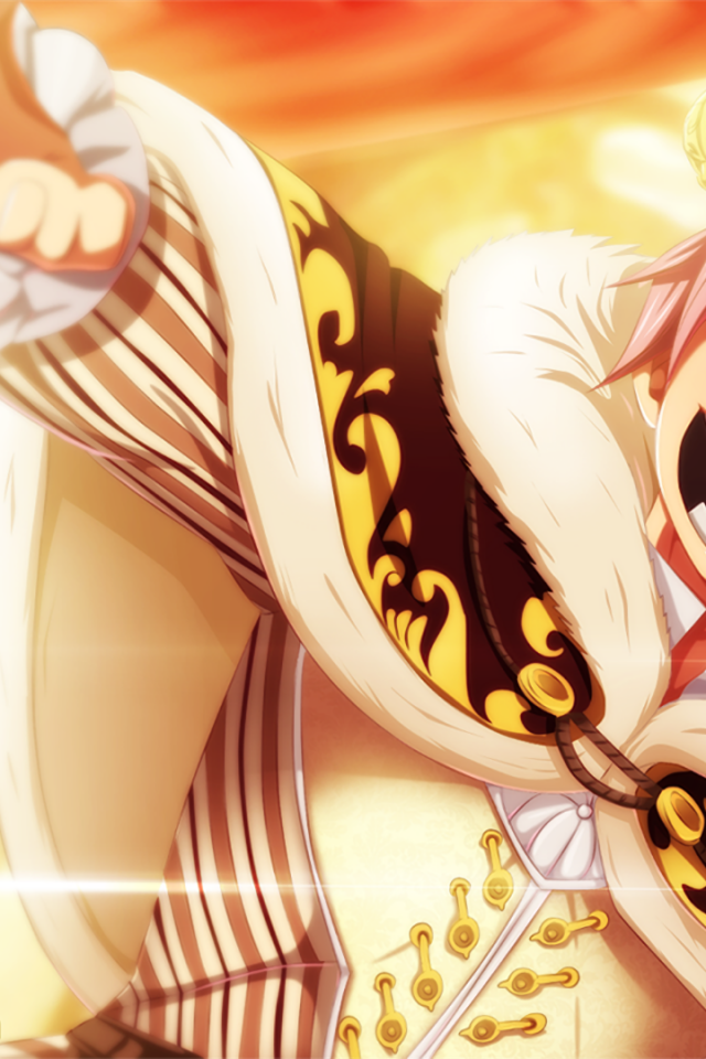 Natsu Dragneel, Yelling, Crown, Cape, Fairy Tail - Fairy Tail Natsu King - HD Wallpaper 