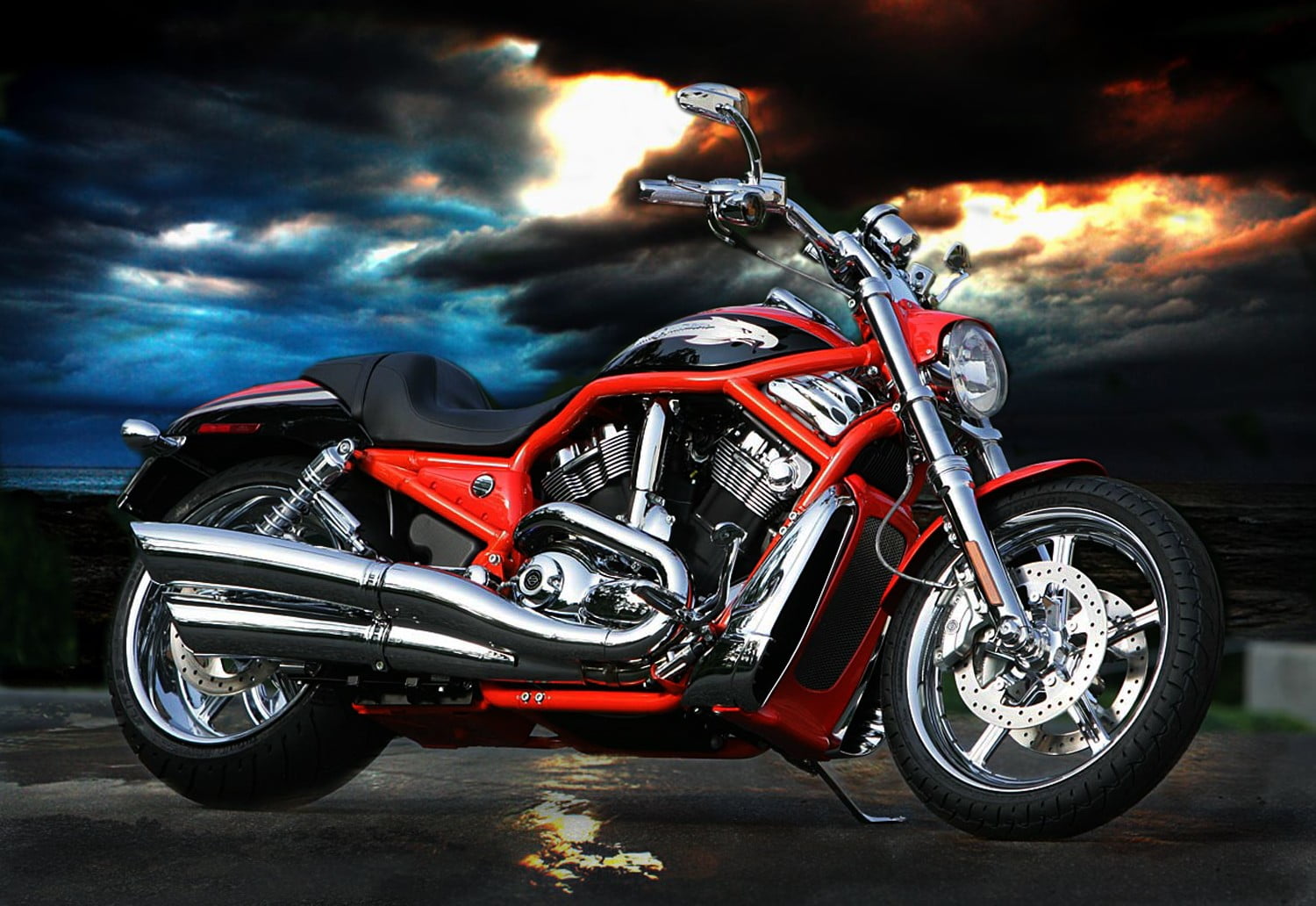 Harley Davidson V Rod Cvo - HD Wallpaper 
