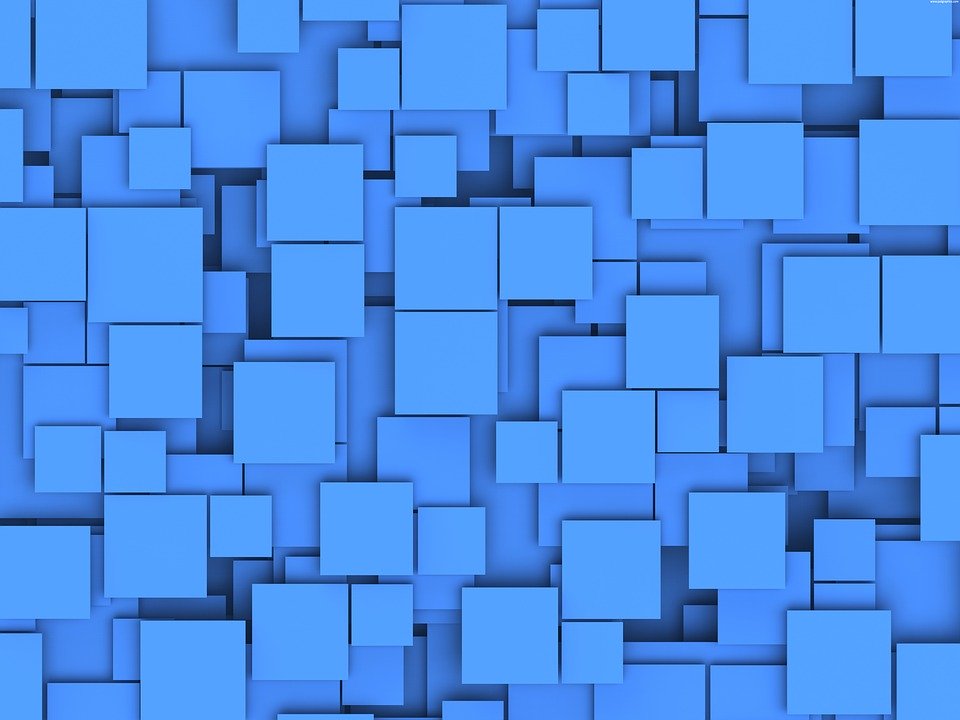 Boxes, Blue, Box, Background, Texture, Square - Squares Background - HD Wallpaper 