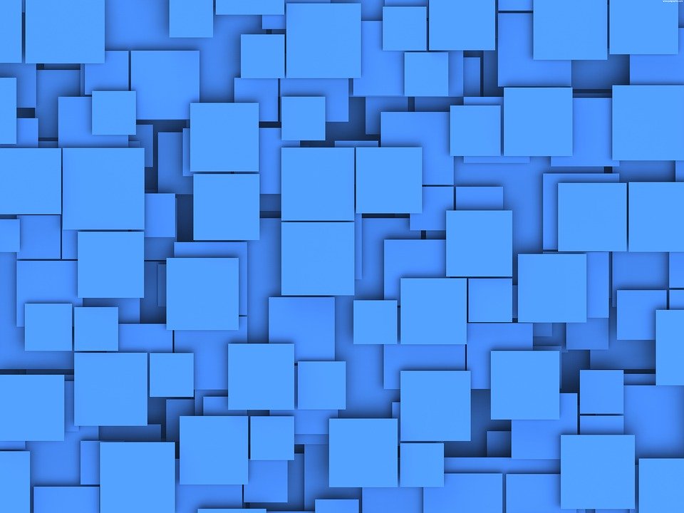 Boxes, Blue, Box, Background, Texture, Square - Squares Background - HD Wallpaper 
