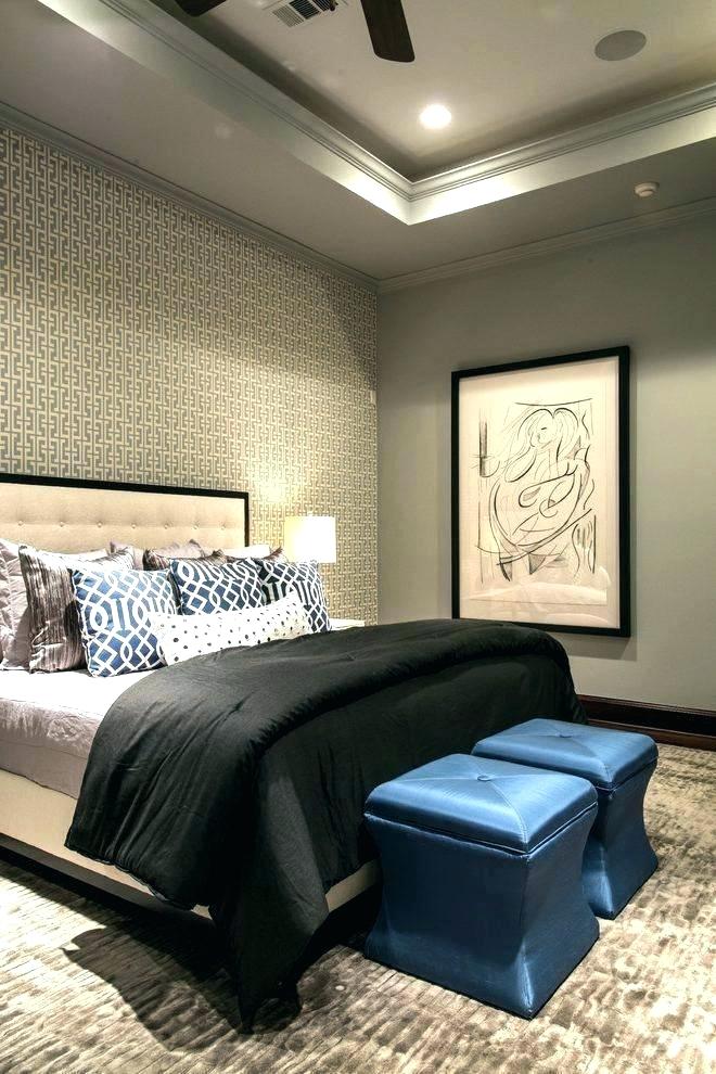 Master Bedroom Wallpaper Accent Wall - HD Wallpaper 