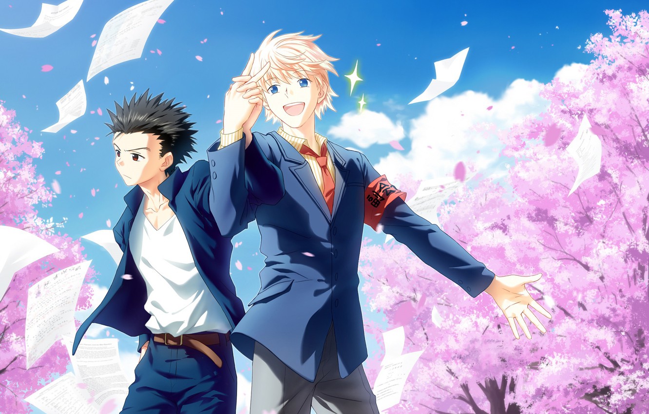 Photo Wallpaper Spring, Anime, Art, Guys, Students, - Hunter X Hunter Wallpaper Computer - HD Wallpaper 