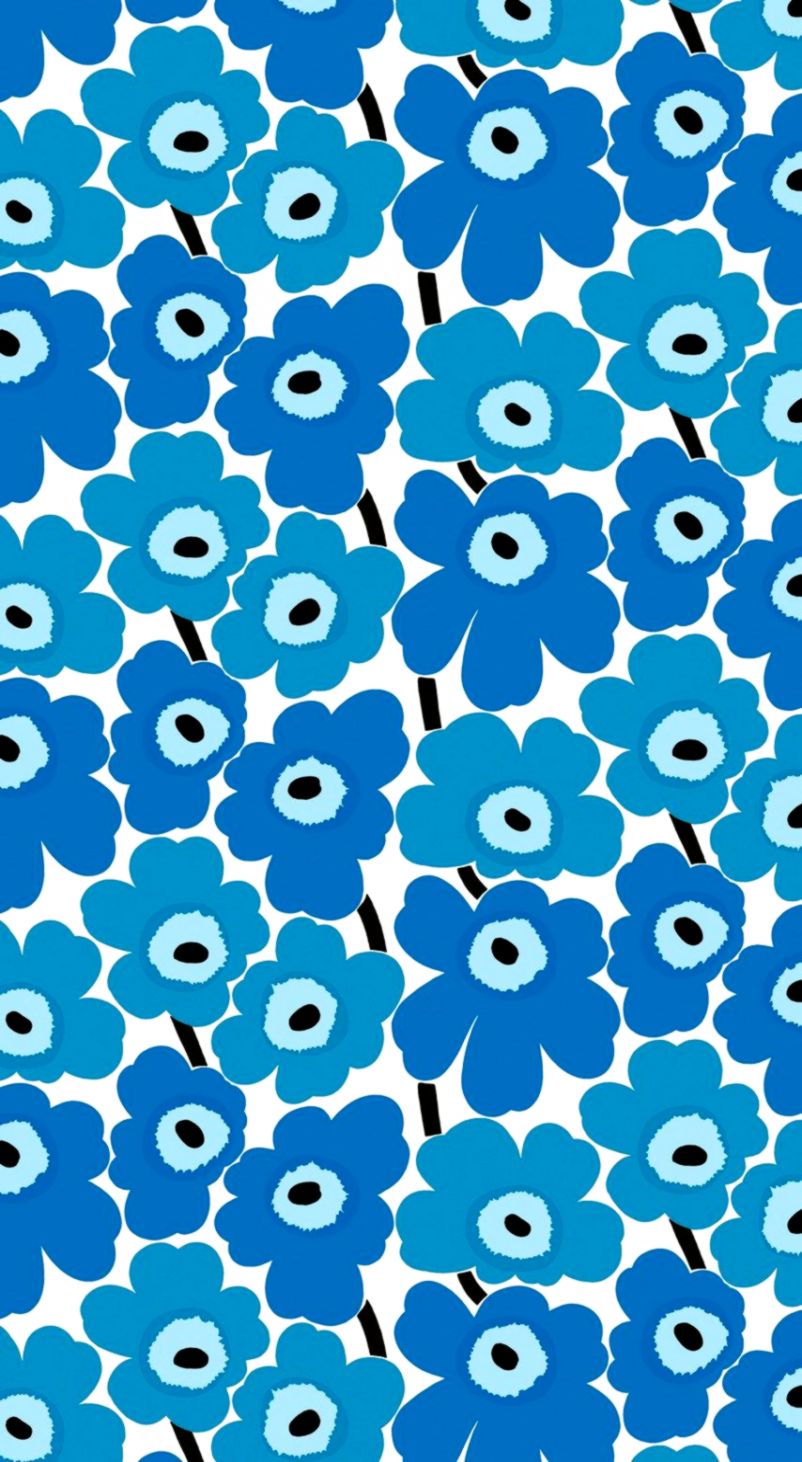 Astonishing Design Marimekko Wallpaper Unikko Iphone Marimekko Unikko 802x1462 Wallpaper Teahub Io