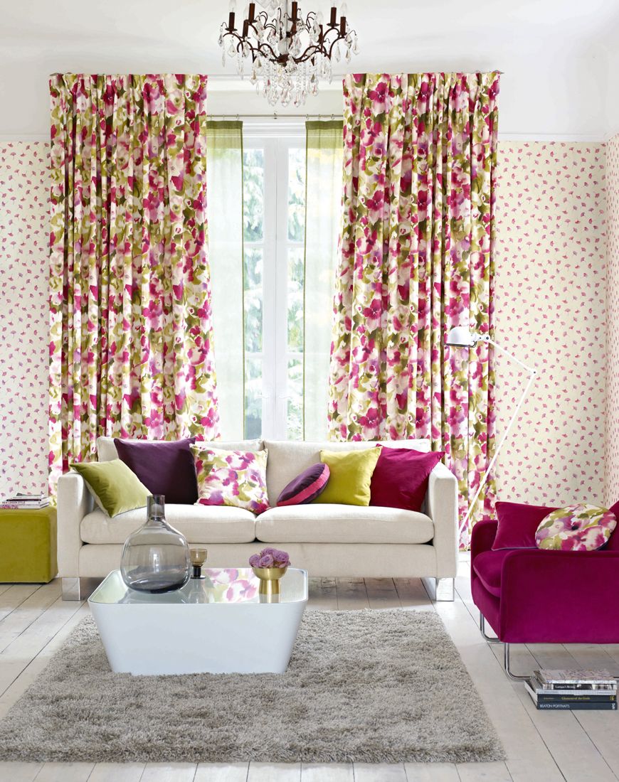 Matching Curtains And Cushions Living Room - HD Wallpaper 