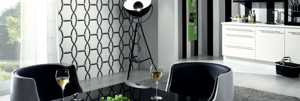 Decoration Murale En Noir Et Blanc - HD Wallpaper 