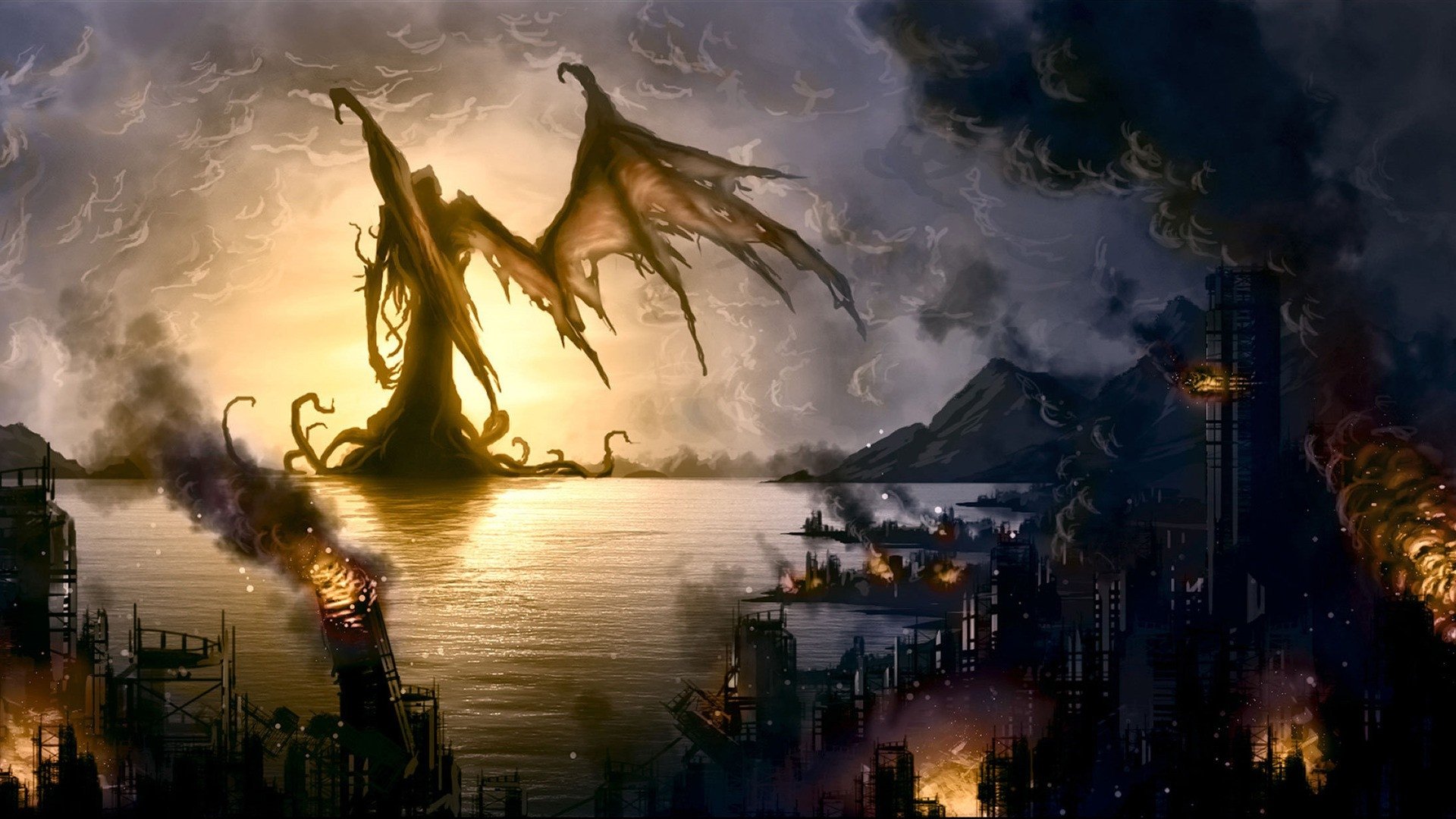 Cthulhu Hd - HD Wallpaper 