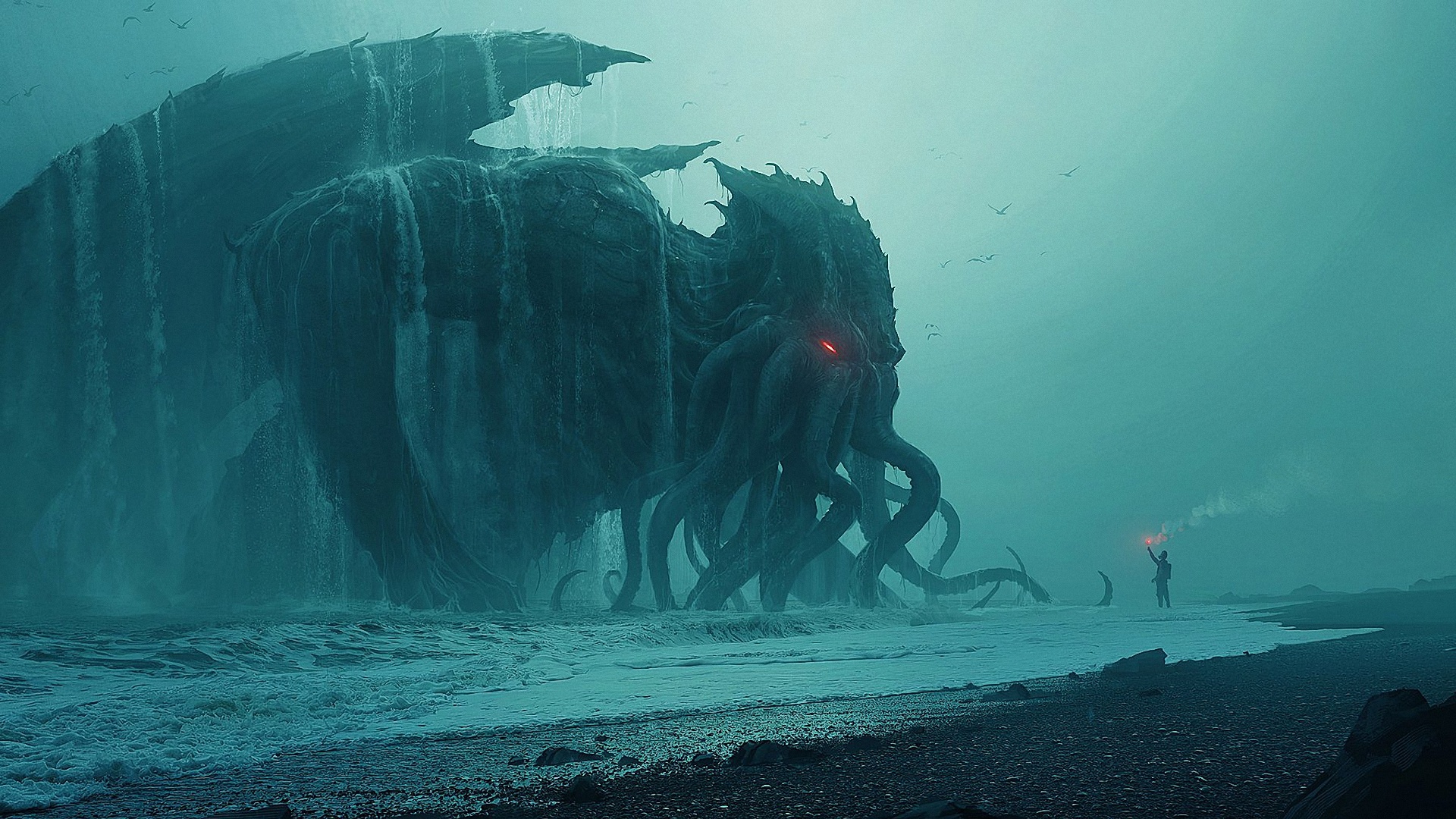 Andree Wallin Cthulhu - HD Wallpaper 
