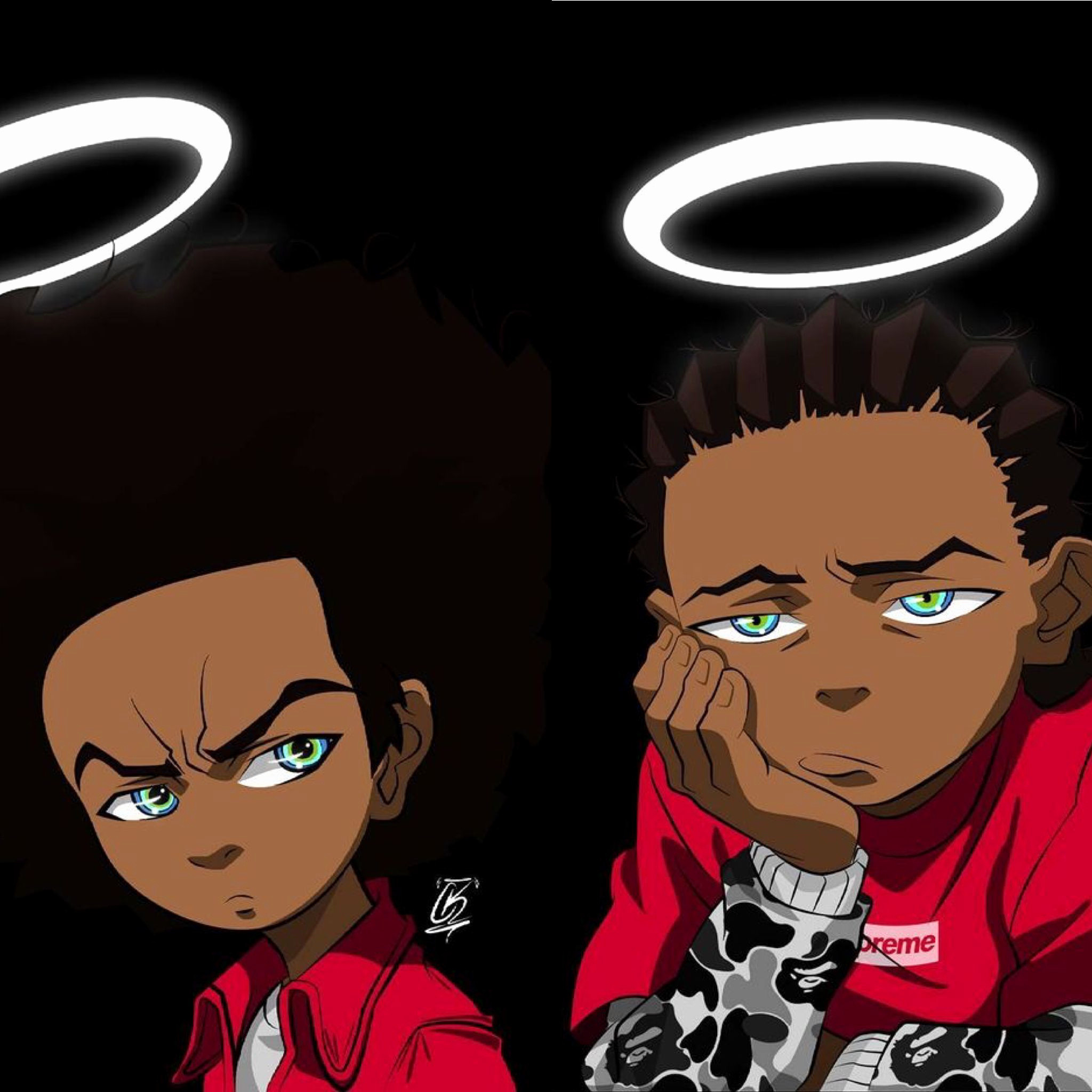 2048x2048, The Boondocks Wallpaper Lovely Pãâ¹n Addãâ¹cã‚ - Cartoon Ayo And Teo - HD Wallpaper 