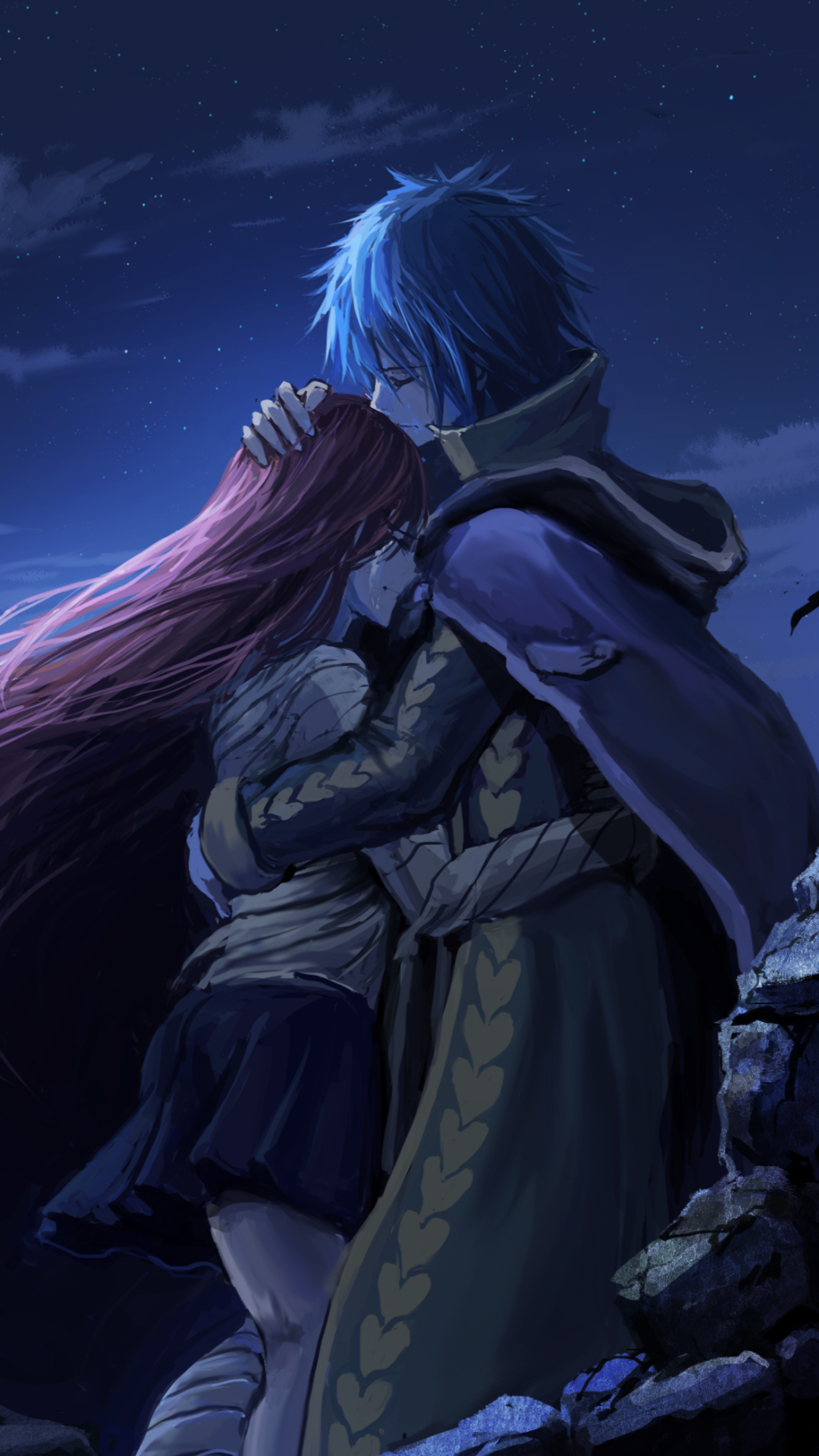 Fairy Tail Erza And Jellal - HD Wallpaper 