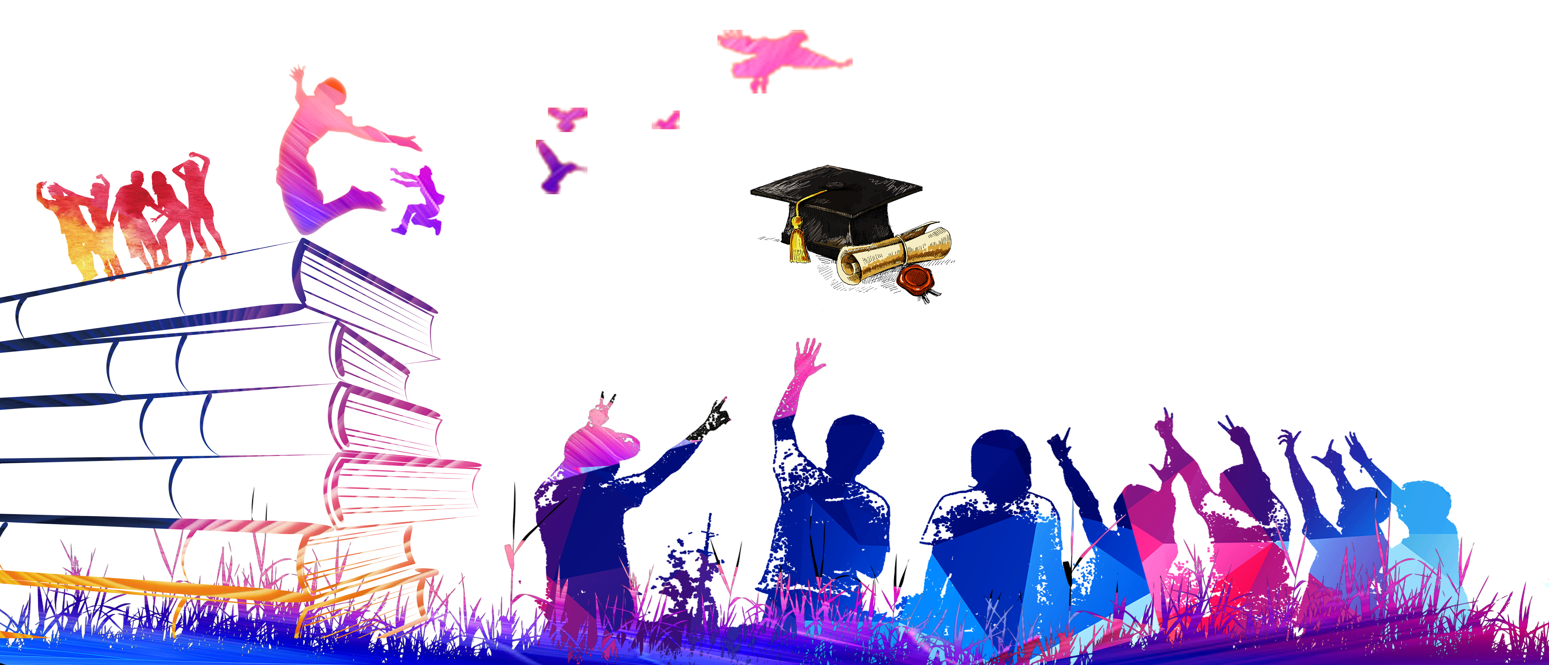 Clip Art Ceremony Cap Book Bachelor - HD Wallpaper 