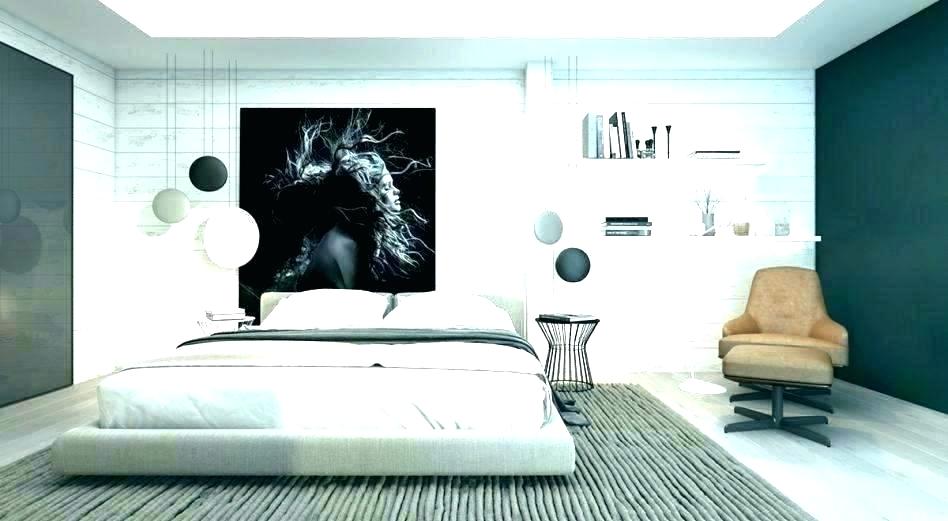 Master Bedroom Feature Wall Paint Ideas Grey Wallpaper - Men Bedroom Art Decor - HD Wallpaper 