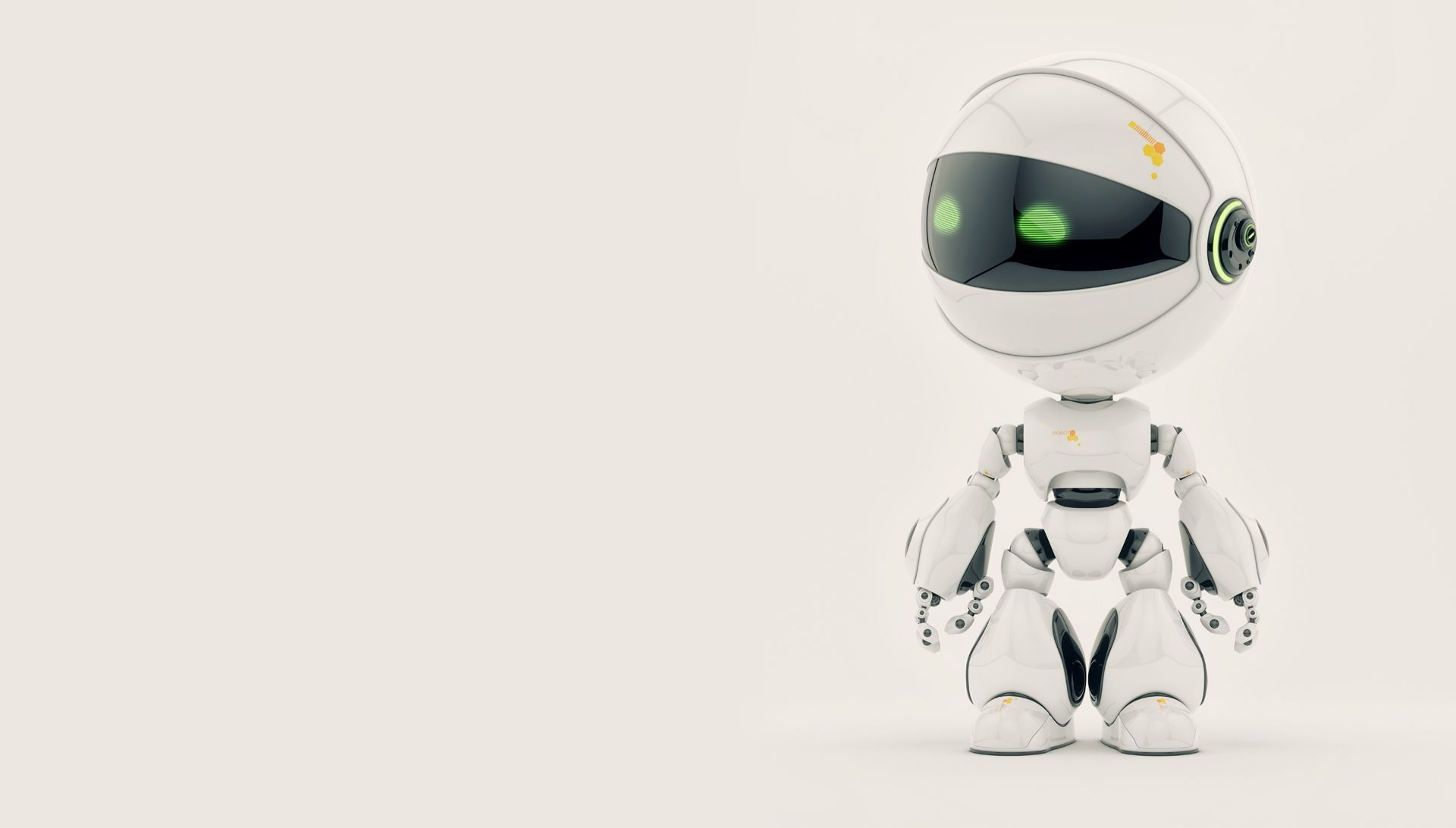 Cute Robot Wallpaper Hd - HD Wallpaper 