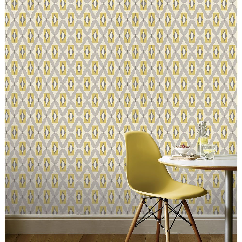 Wilko Wallpaper Yellow And Grey - HD Wallpaper 