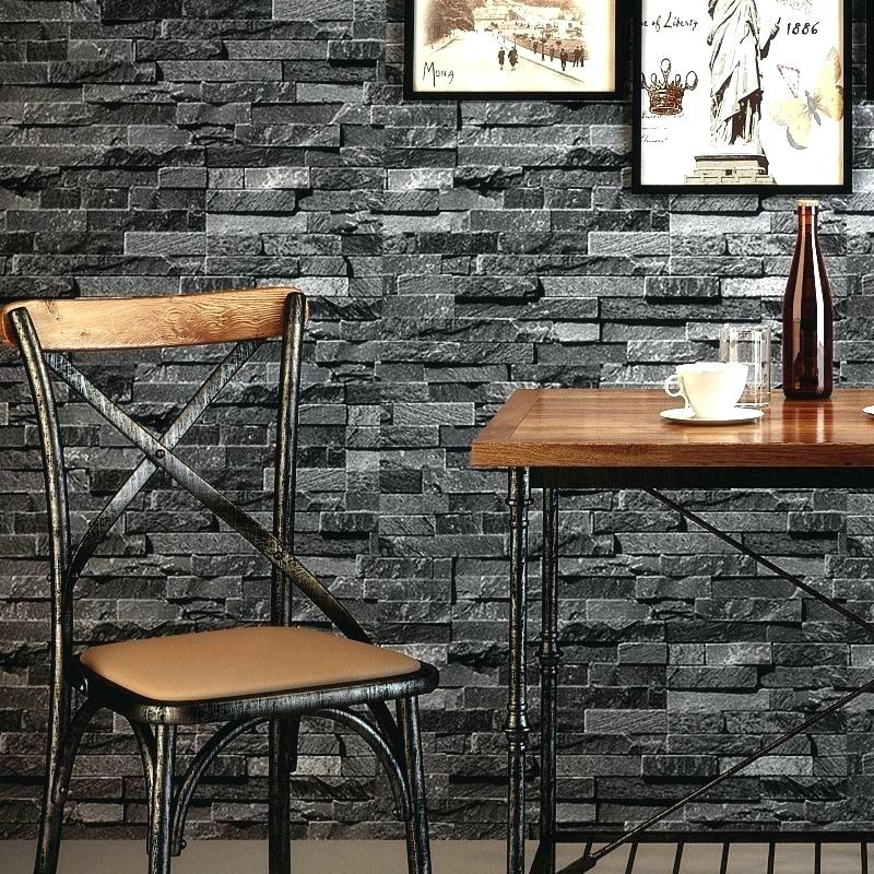 3d Brick Wall Wallpaper Retro Nostalgic Effect Brick - Living Room Gray Brick Wall - HD Wallpaper 