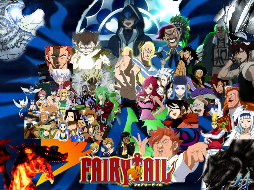 Fairy Tail Wallpaper All Characters - HD Wallpaper 
