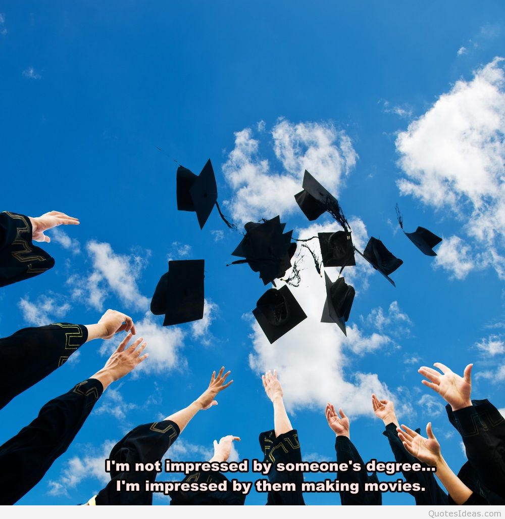 June 2015 Graduation Wallpaper Quote - Hat Toss - HD Wallpaper 