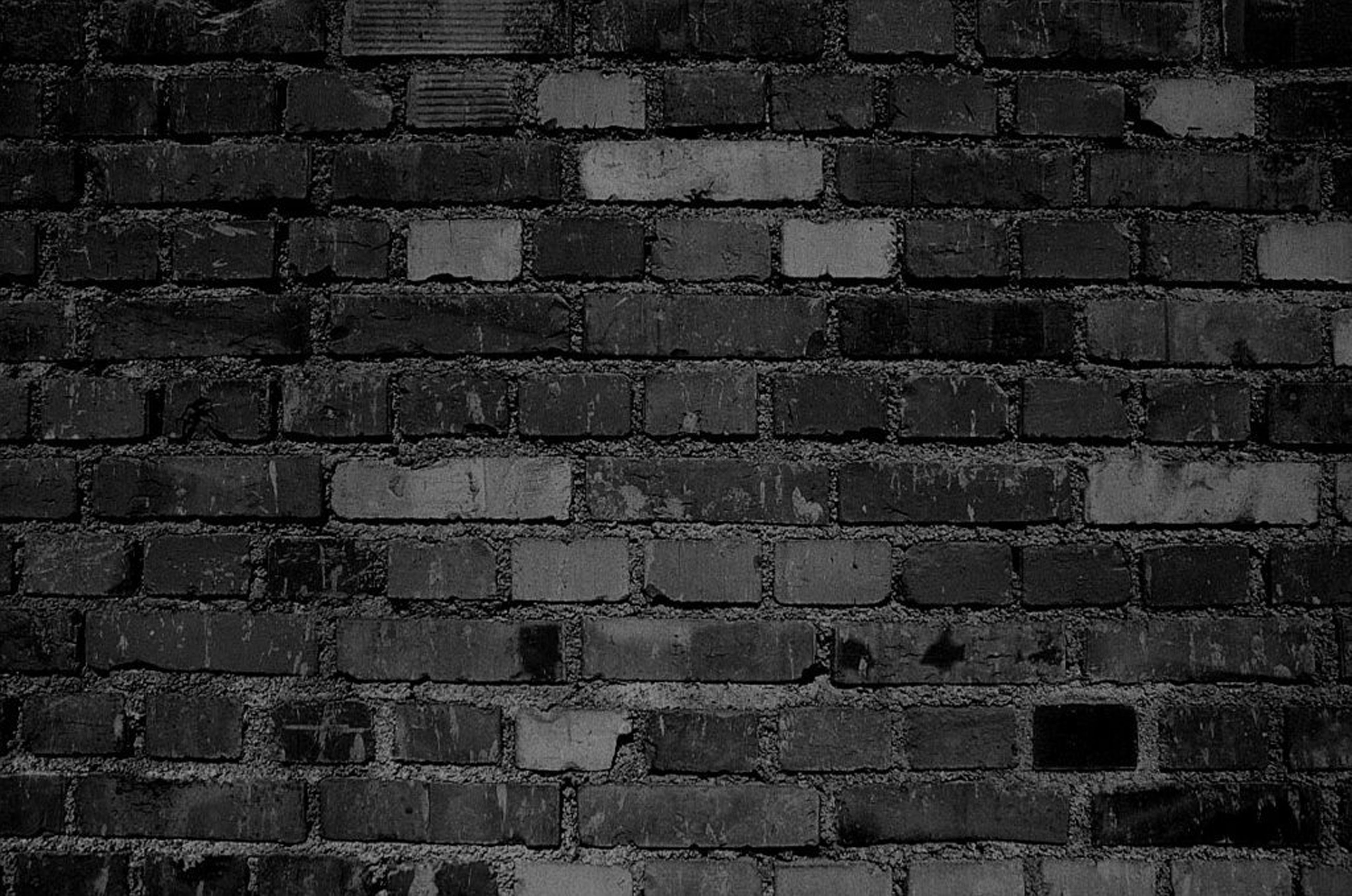 Dark Grey Brick Wall - HD Wallpaper 