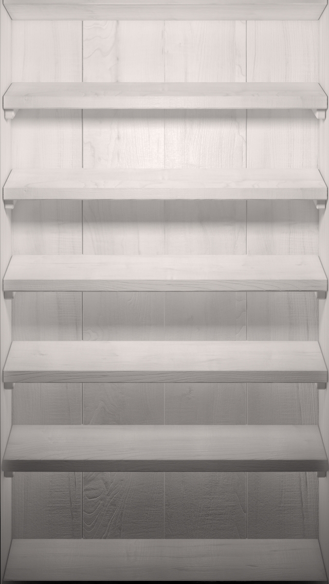 White Wood Shelves - White Wood Iphone Background - HD Wallpaper 