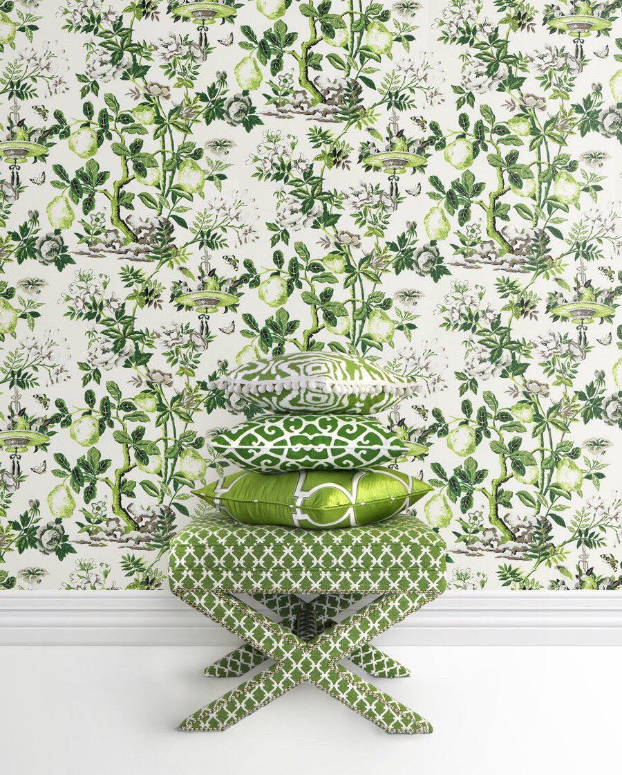 Scalamandre Shantung Garden - HD Wallpaper 