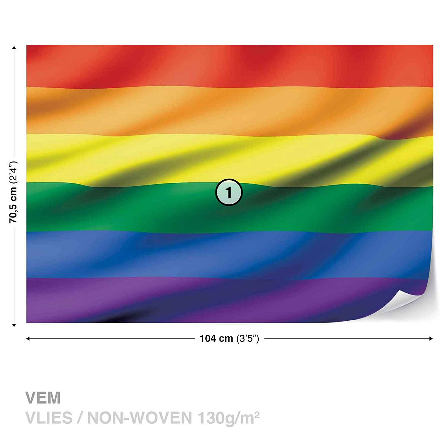 Rainbow Flag - HD Wallpaper 