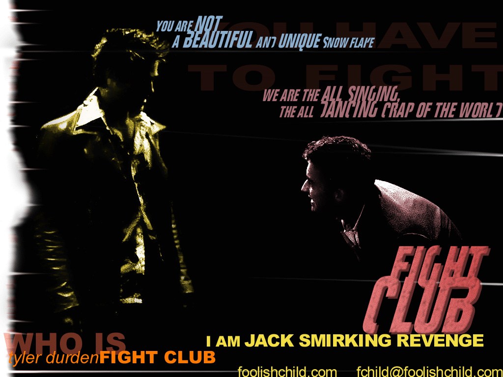 Brad Pitt In Fight Club Movie - HD Wallpaper 