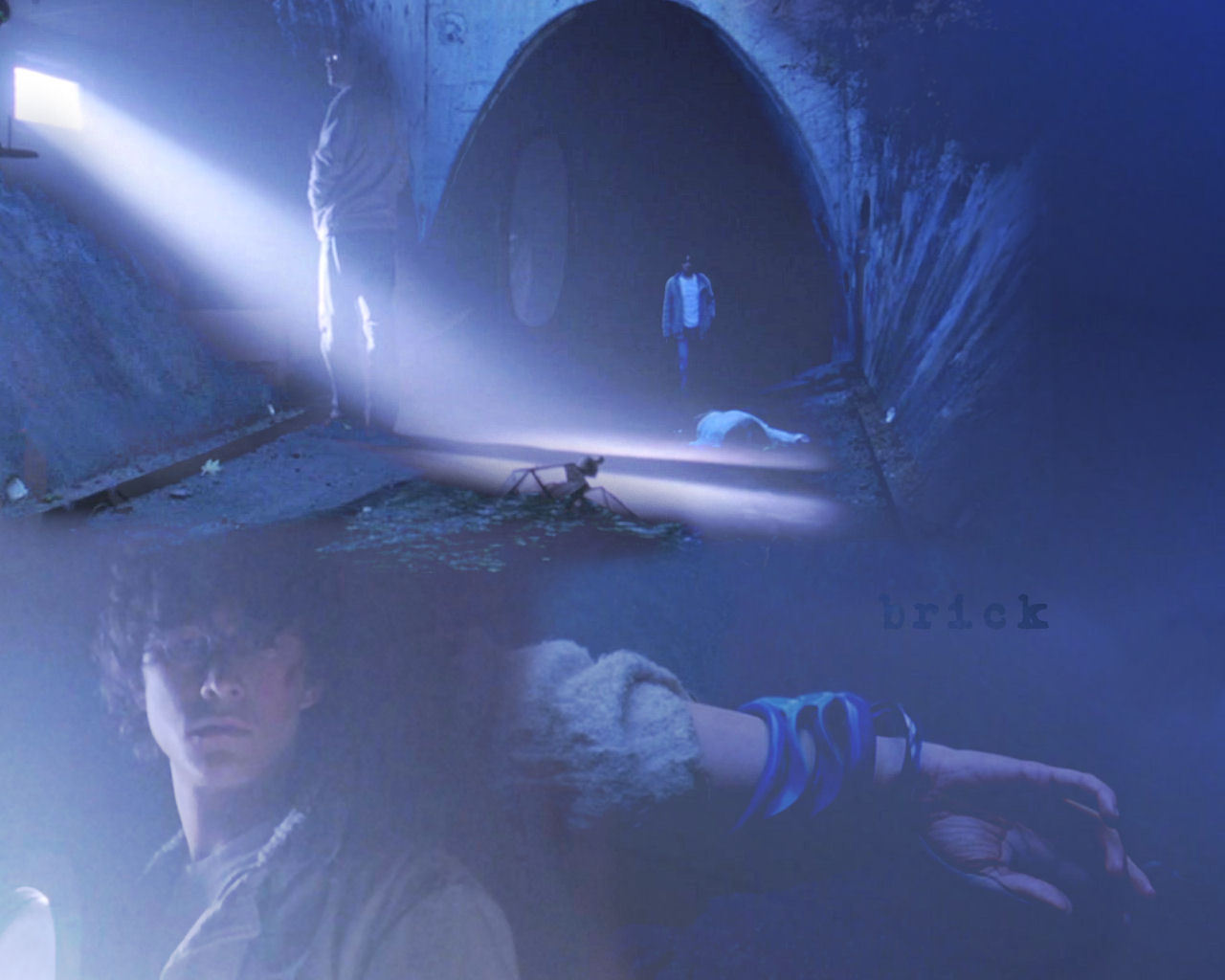 Brick Wallpaper - Darkness - HD Wallpaper 