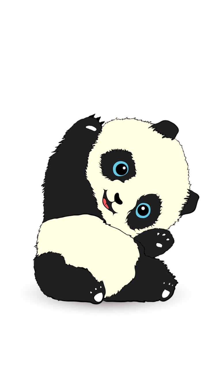 Cute Panda Wallpaper Iphone - HD Wallpaper 