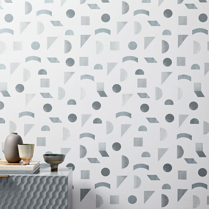 Mid Century Wallpaper With Birds - HD Wallpaper 