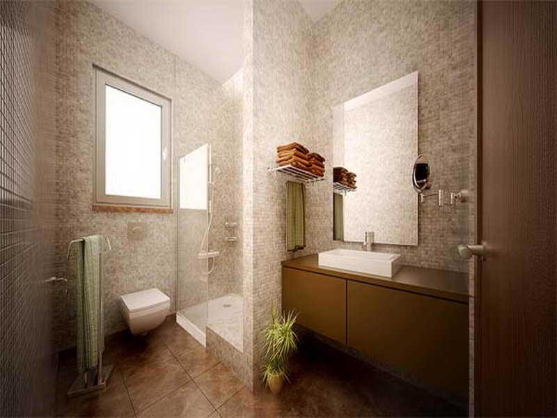 Architecture Vinyl Wallpaper For Bathroom Hd Wallpapers - Best Beige Bathroom Design - 800x600 Wallpaper - teahub.io