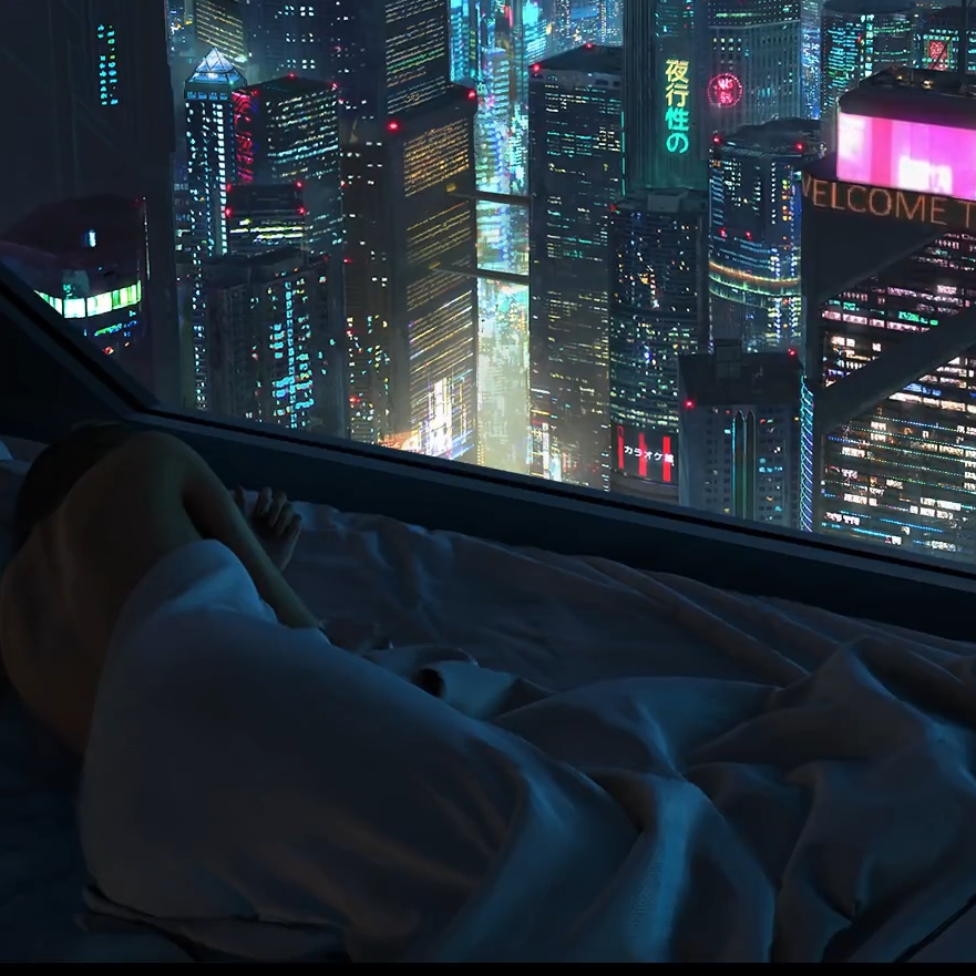 Cyberpunk High Rise Apartment - 881x881 Wallpaper - teahub.io