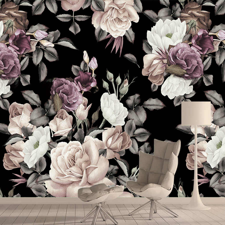 Peony Peel And Stick Floral 3d Photo Mural Wallpaper - Tapety Na Ścianę Kwiaty - HD Wallpaper 