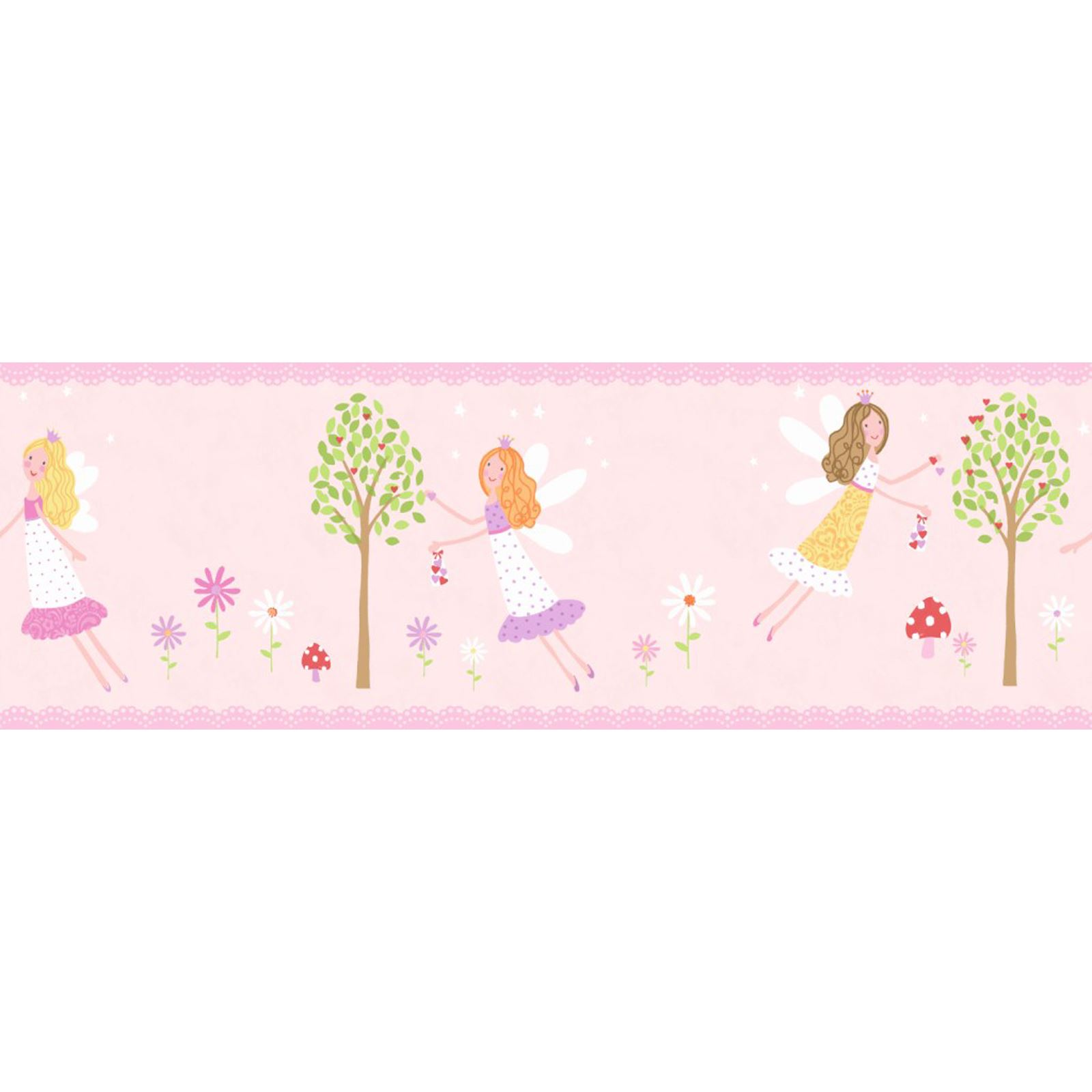 Girls Generic Bedroom Wallpaper Borders Butterfly Flowers - Wallpaper - HD Wallpaper 