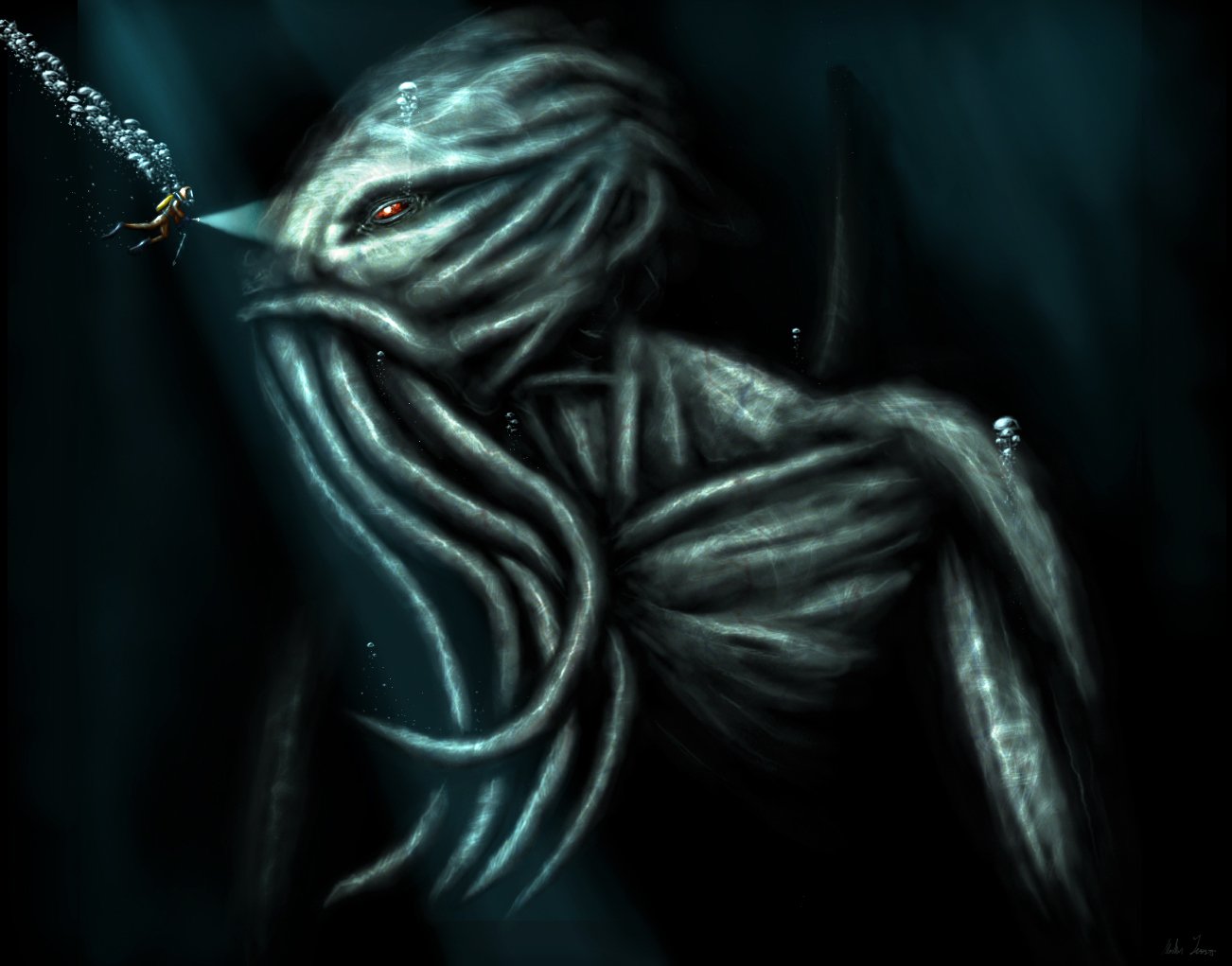 Cthulhu Thalassophobia - HD Wallpaper 