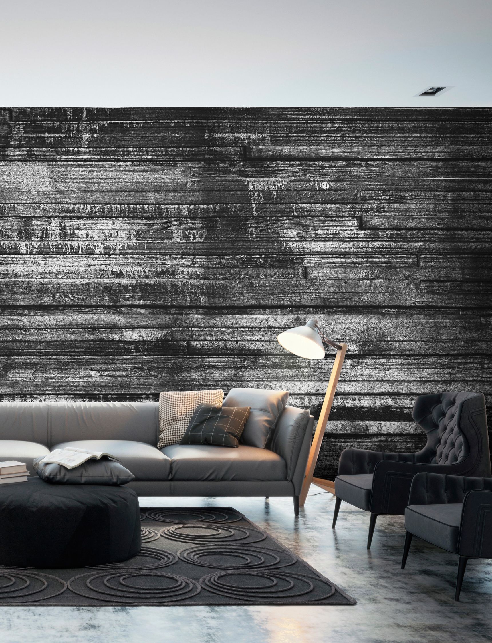Living Room Wood Gray - HD Wallpaper 