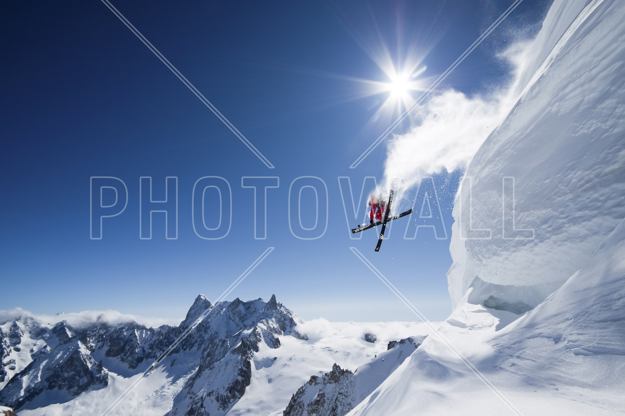 Extreme Skiing - Wallpaper - Hallway - Aiguille Du Midi - HD Wallpaper 