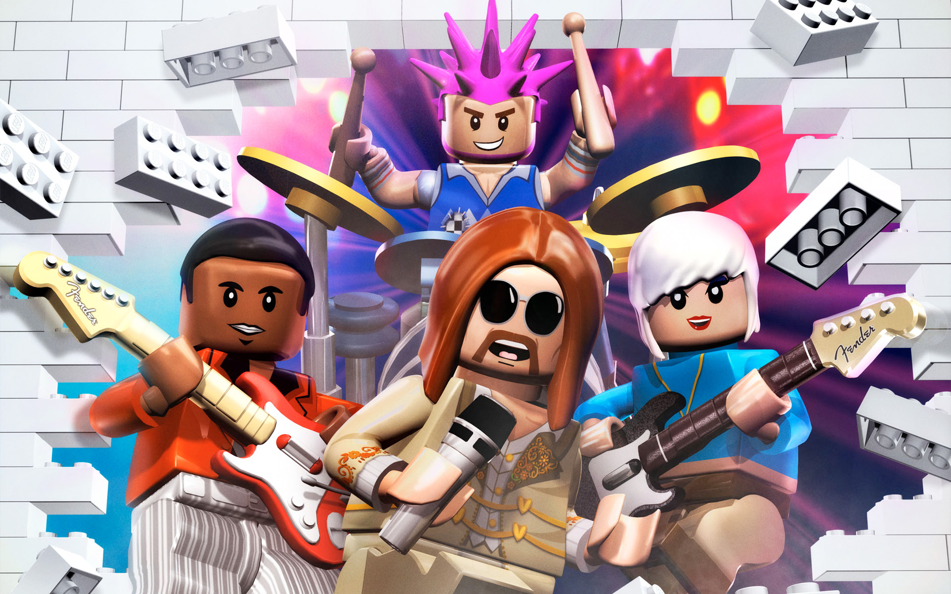 Rock Bands Wallpapers - Lego Rock Band - HD Wallpaper 