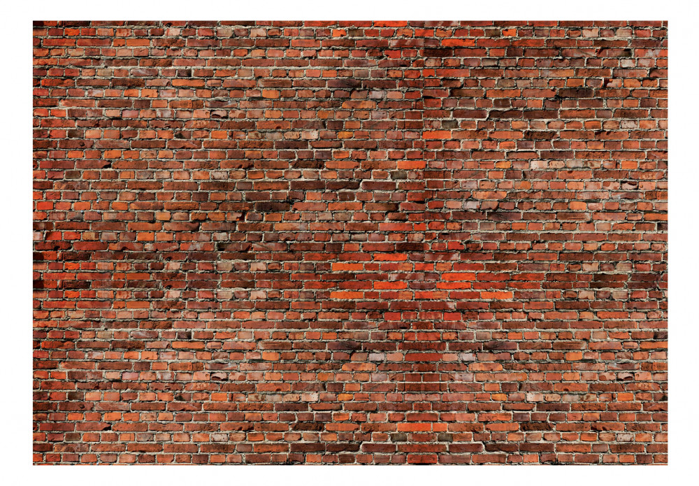 Wall Mural Red Brick 106841 Additionalimage - Drawing Brick Wall - HD Wallpaper 