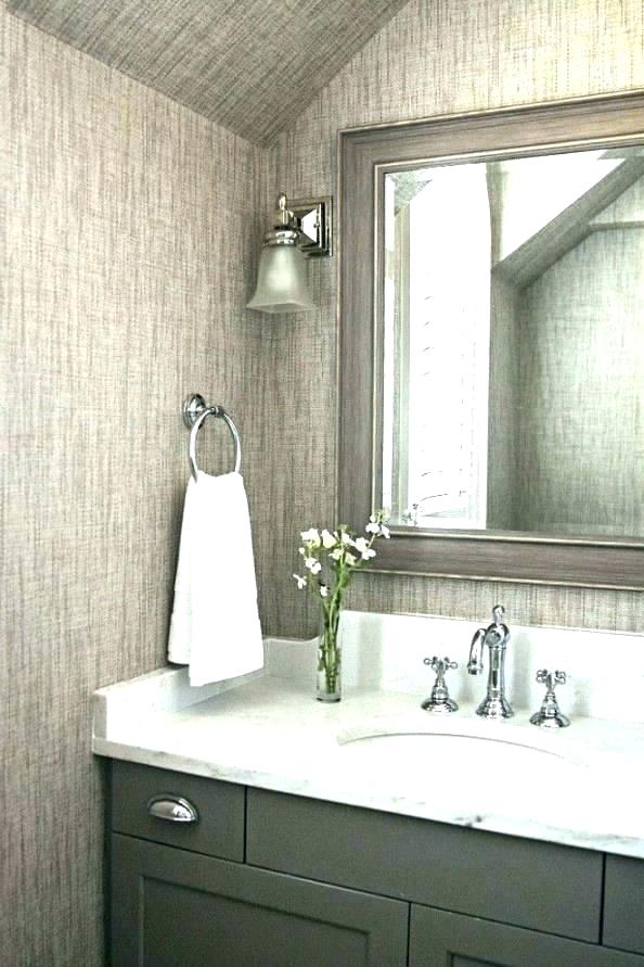 Vinyl Wallpaper For Bathroom Vinyl Wallpaper Bathroom - Grasscloth Silver Wallpaper Bathroom - HD Wallpaper 