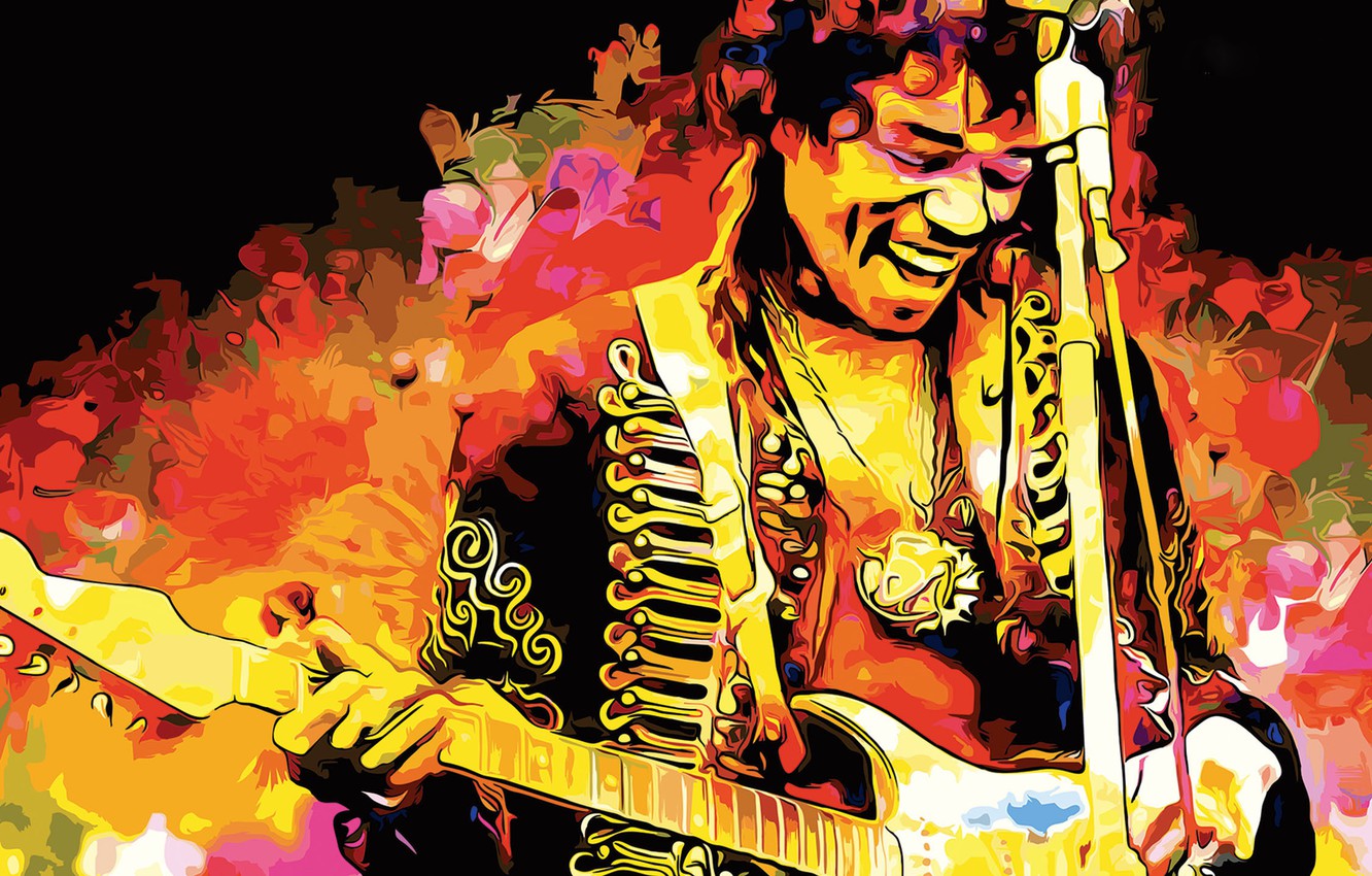 Photo Wallpaper Music, Musician, Design, Singer, Singer, - Jimi Hendrix Wallpapers Phone - HD Wallpaper 