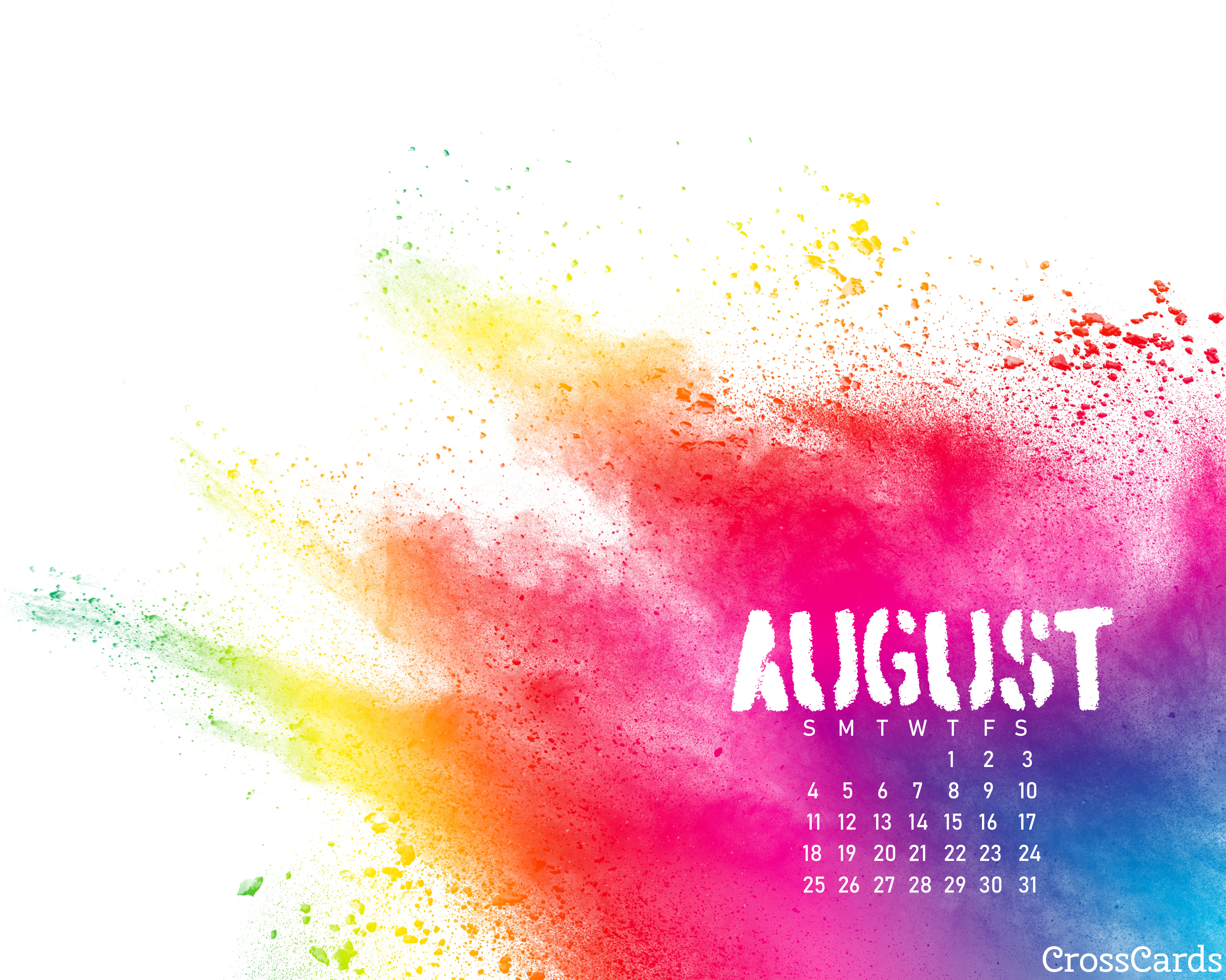August 2019 Desktop Calendar - HD Wallpaper 